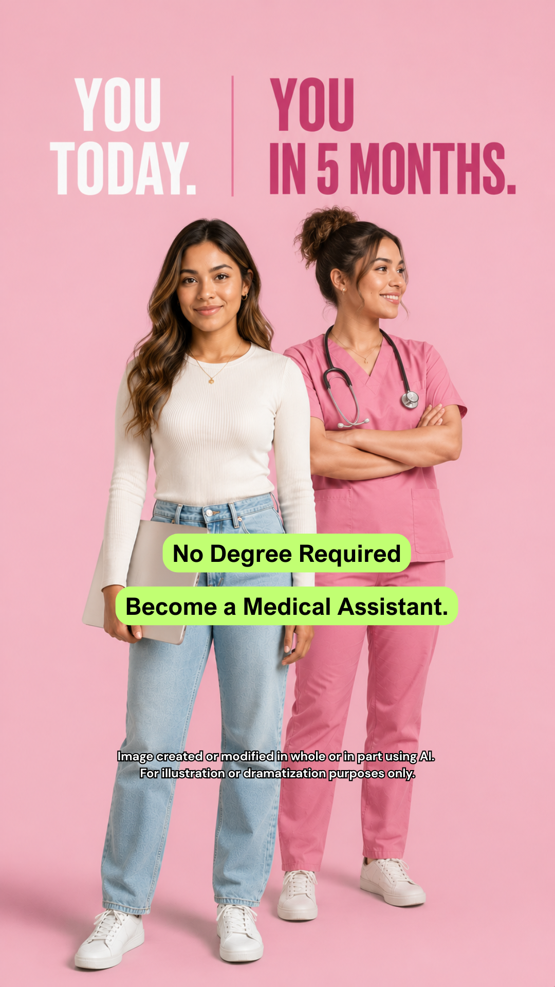 Stepful Facebook ad: Become a Medical Assistant Around Your Life