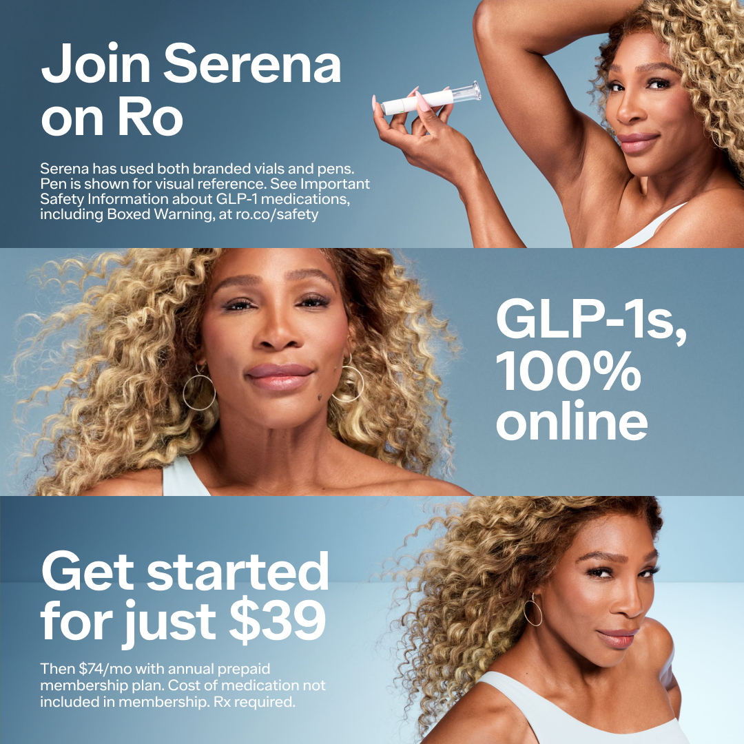 Ro Facebook ad: Join Serena on Ro