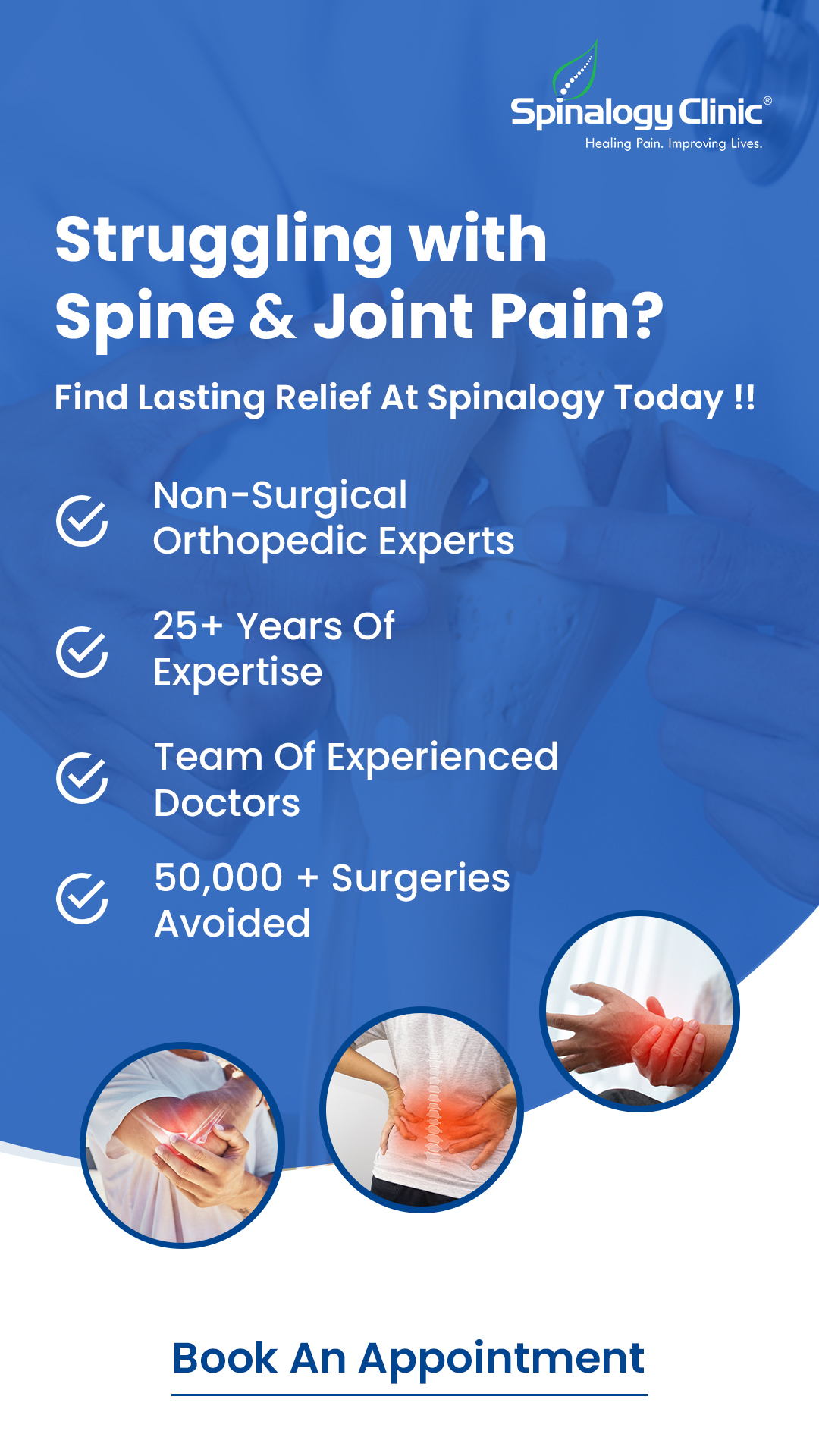 Spinalogy Clinic Facebook ad