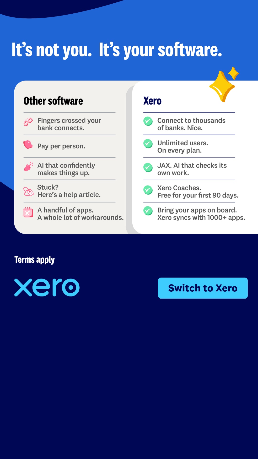 Xero Facebook ad