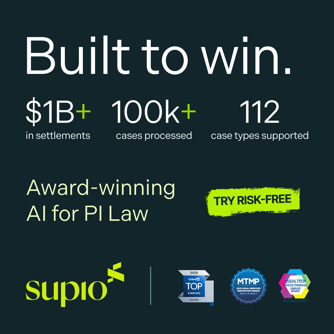 Supio Legal AI Facebook ad