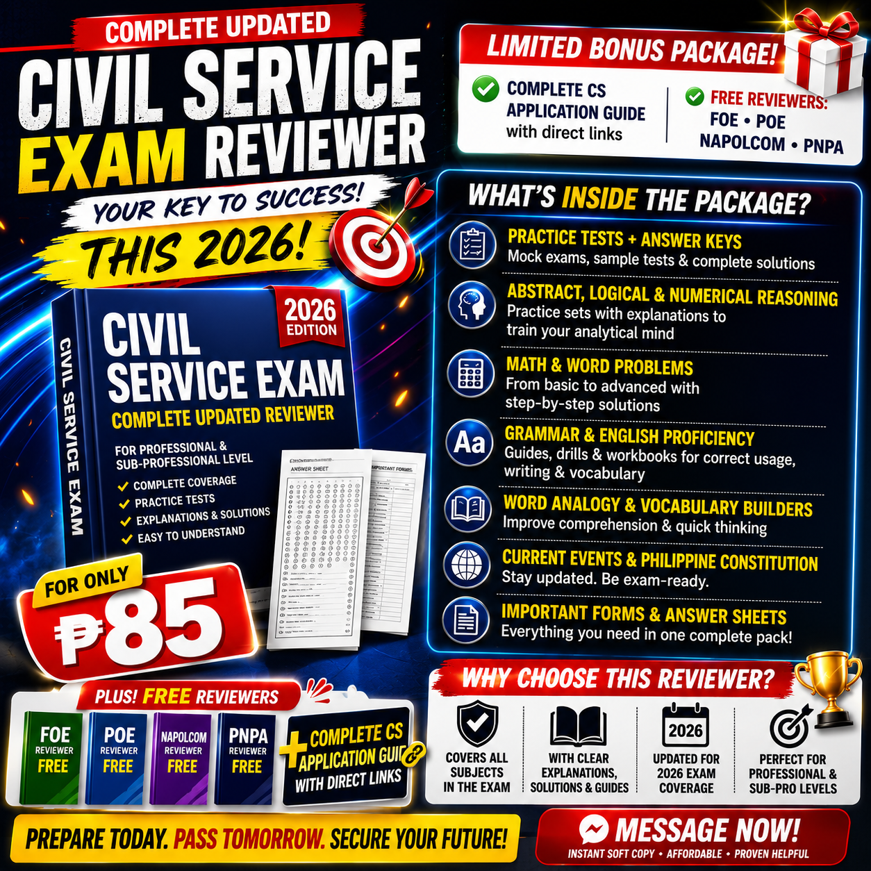 Civil Service Corner Ph Facebook ad