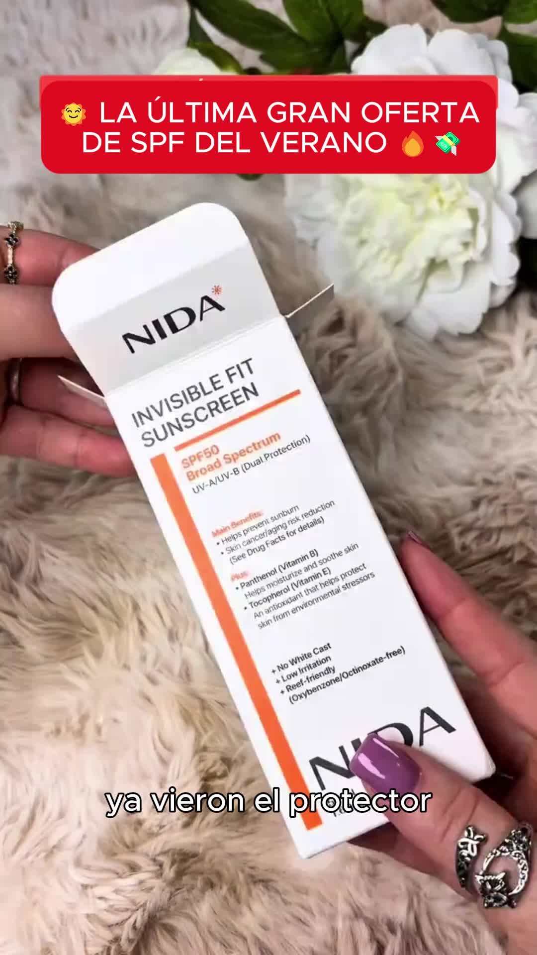 Vsdv Facebook ad: La Crema Solar Coreana Por Solo $16.99