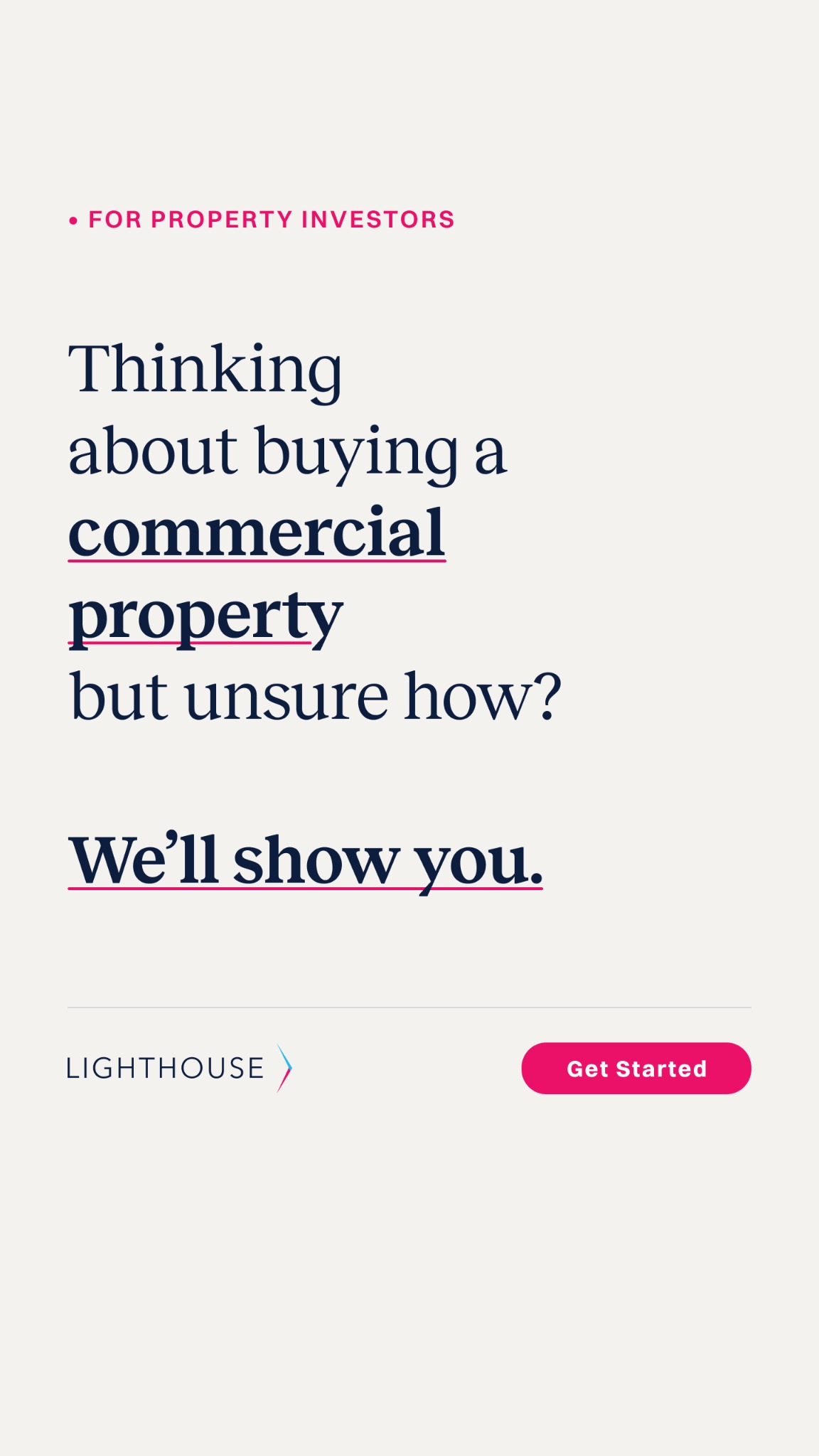 Lighthouse Financial Facebook ad