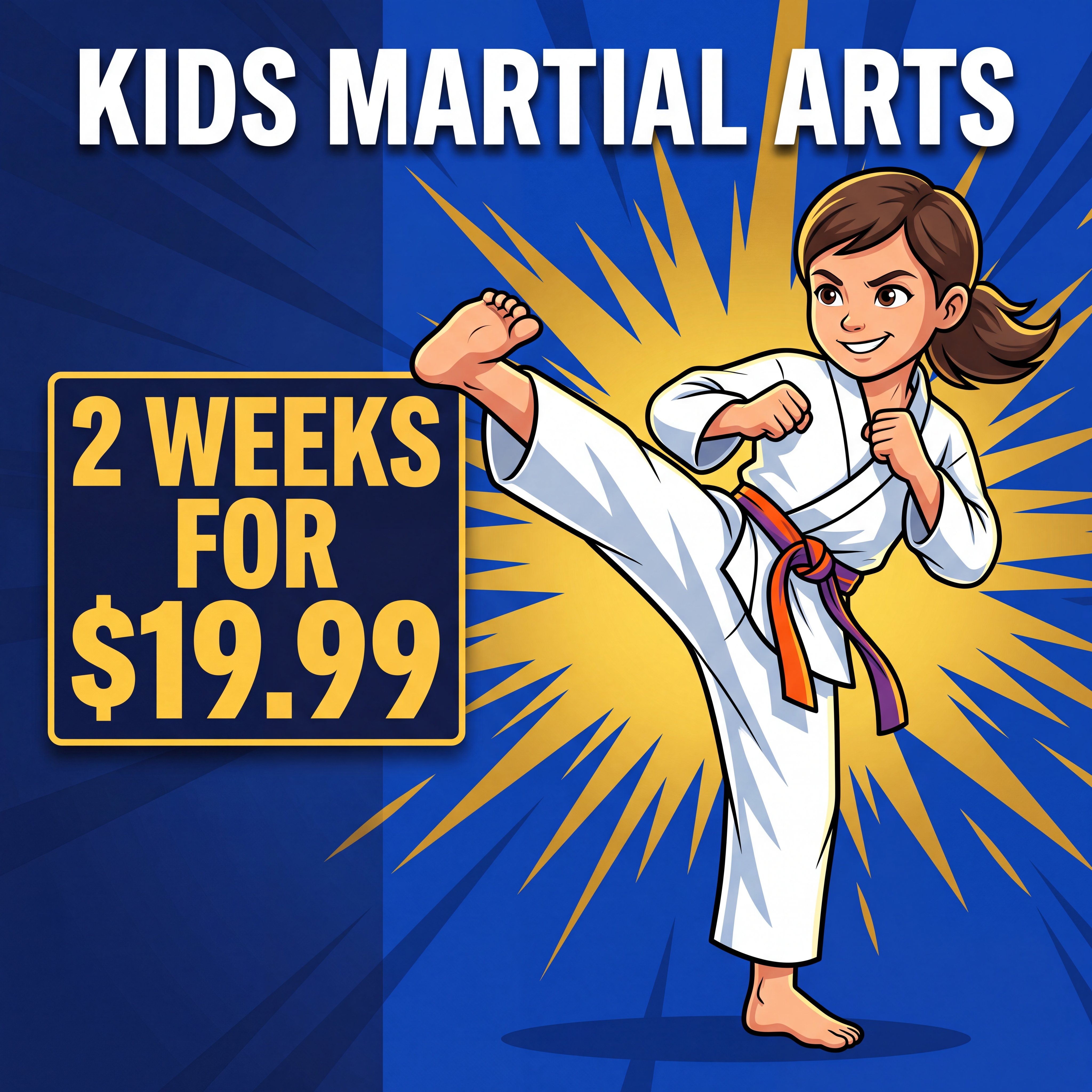 The 1-2 Punch Family Martial Arts & Fitness Center Facebook ad