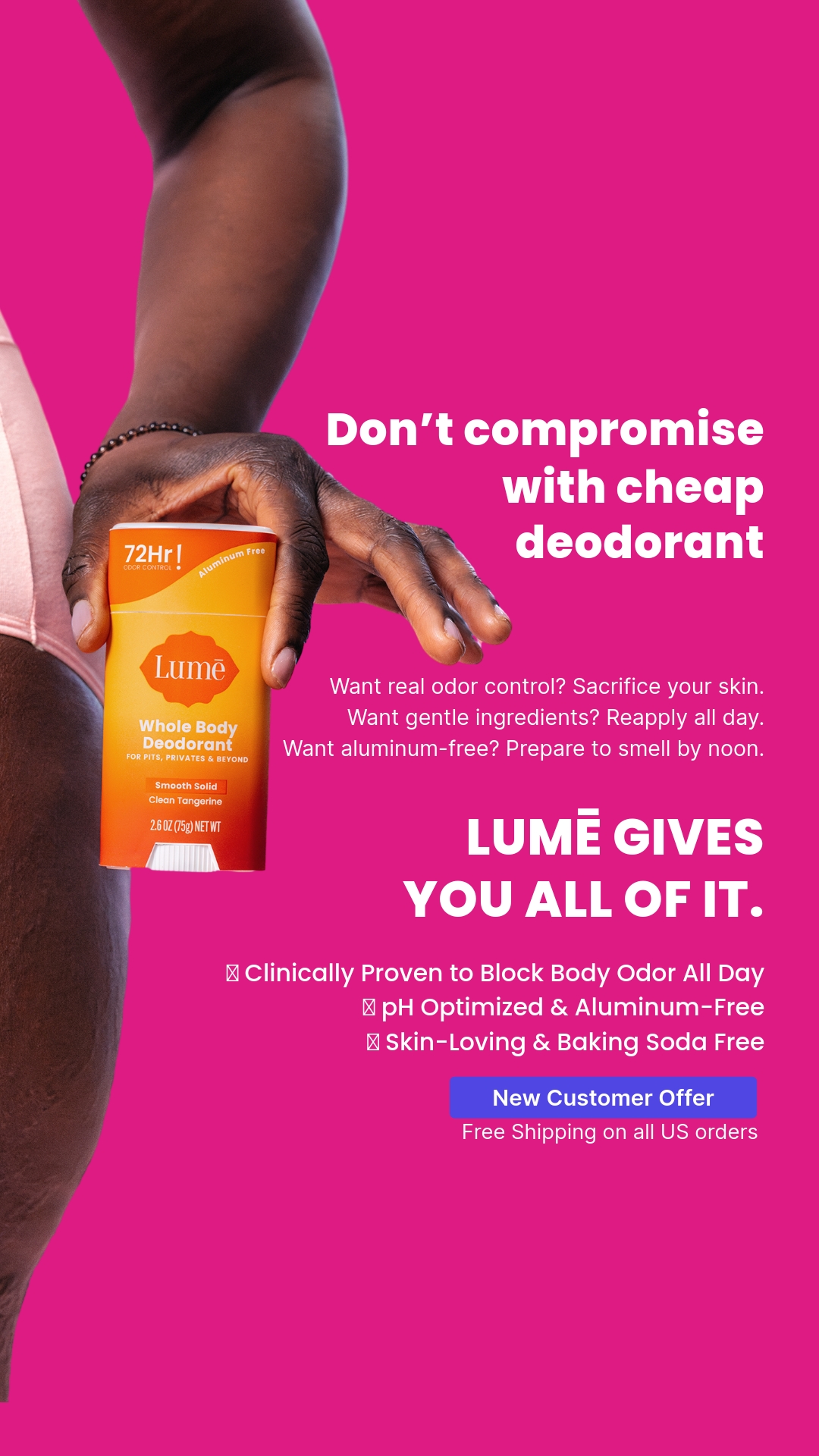 Lume Deodorant Facebook ad