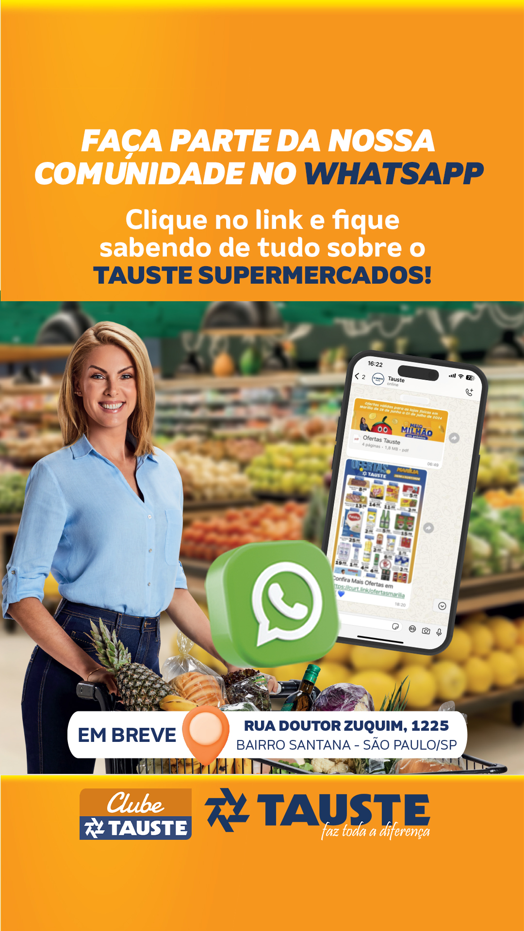 Tauste Supermercados Facebook ad: Converse conosco