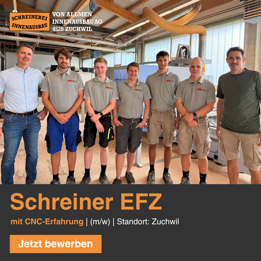 von Allmen Innenausbau AG Facebook ad from Jun 15, 2026