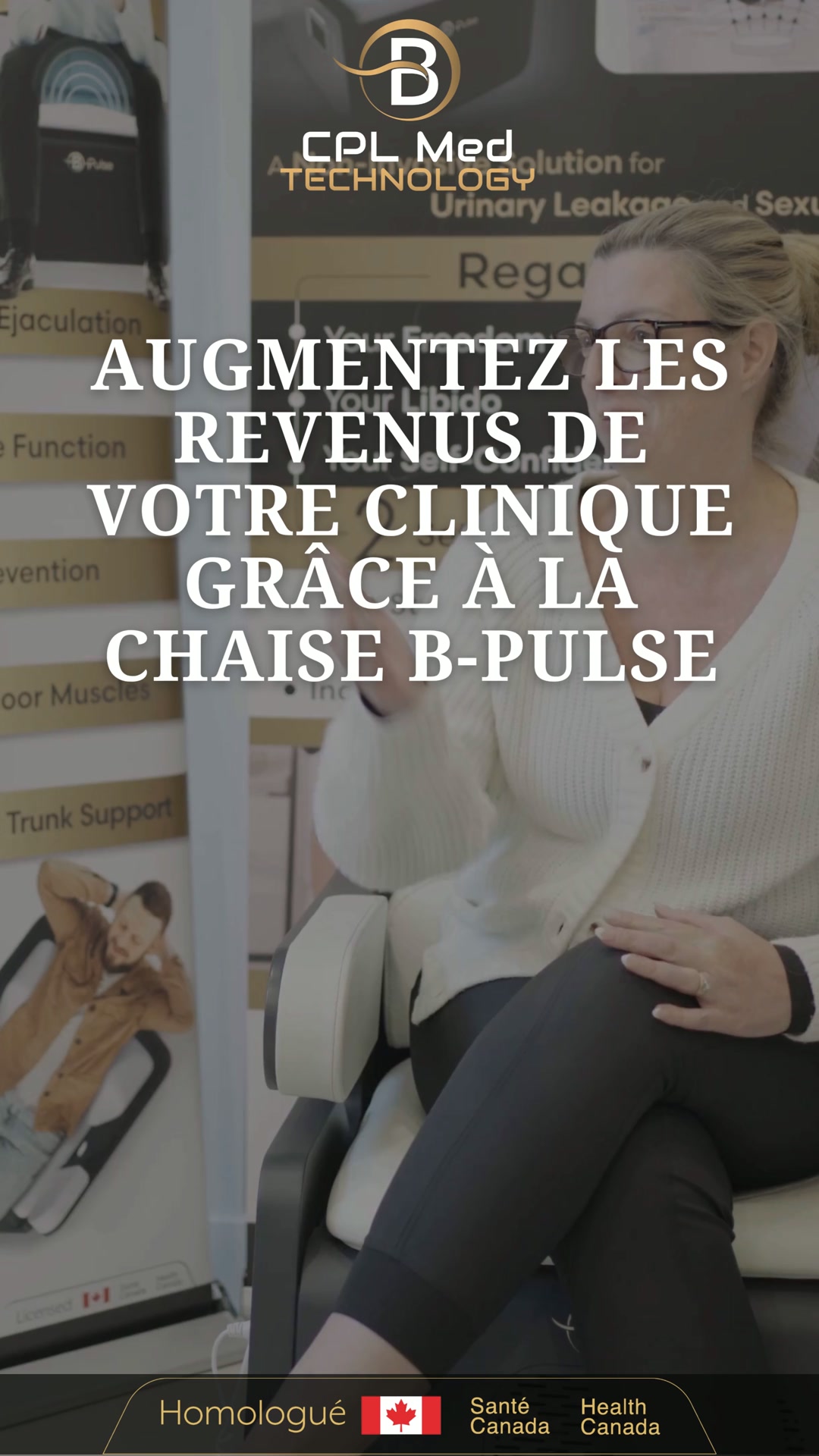 B-Pulse Chair Facebook ad: Offre exclusive 6 mois sans paiement