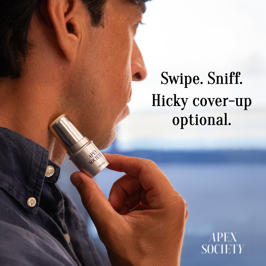 Apex Society - Solid Cologne Stick Facebook ad: Smell Like You Belong At The Top