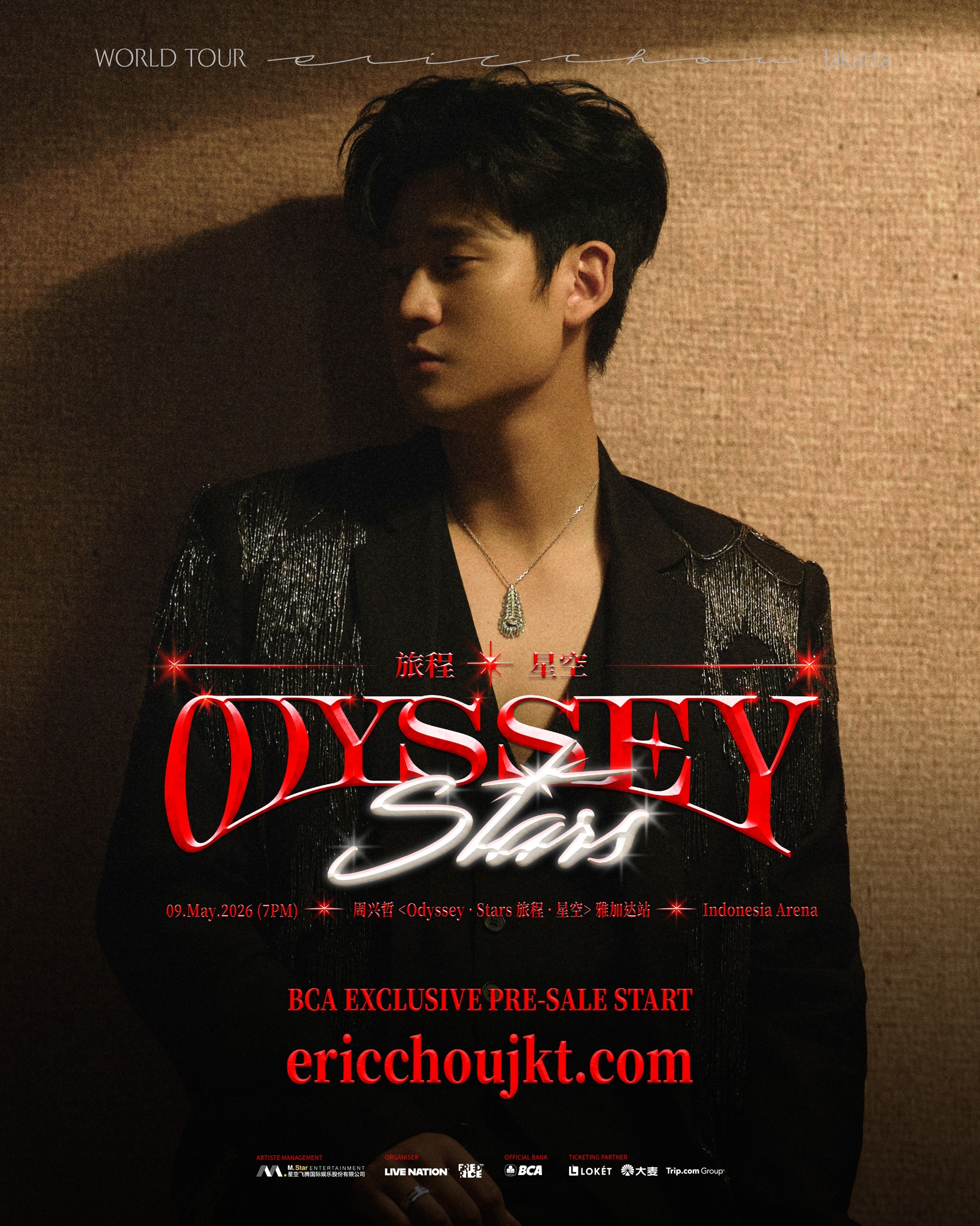FriedRice Entertainment Facebook ad: Eric Chou《Odyssey · Stars 旅程 · 星空》- Jakarta
