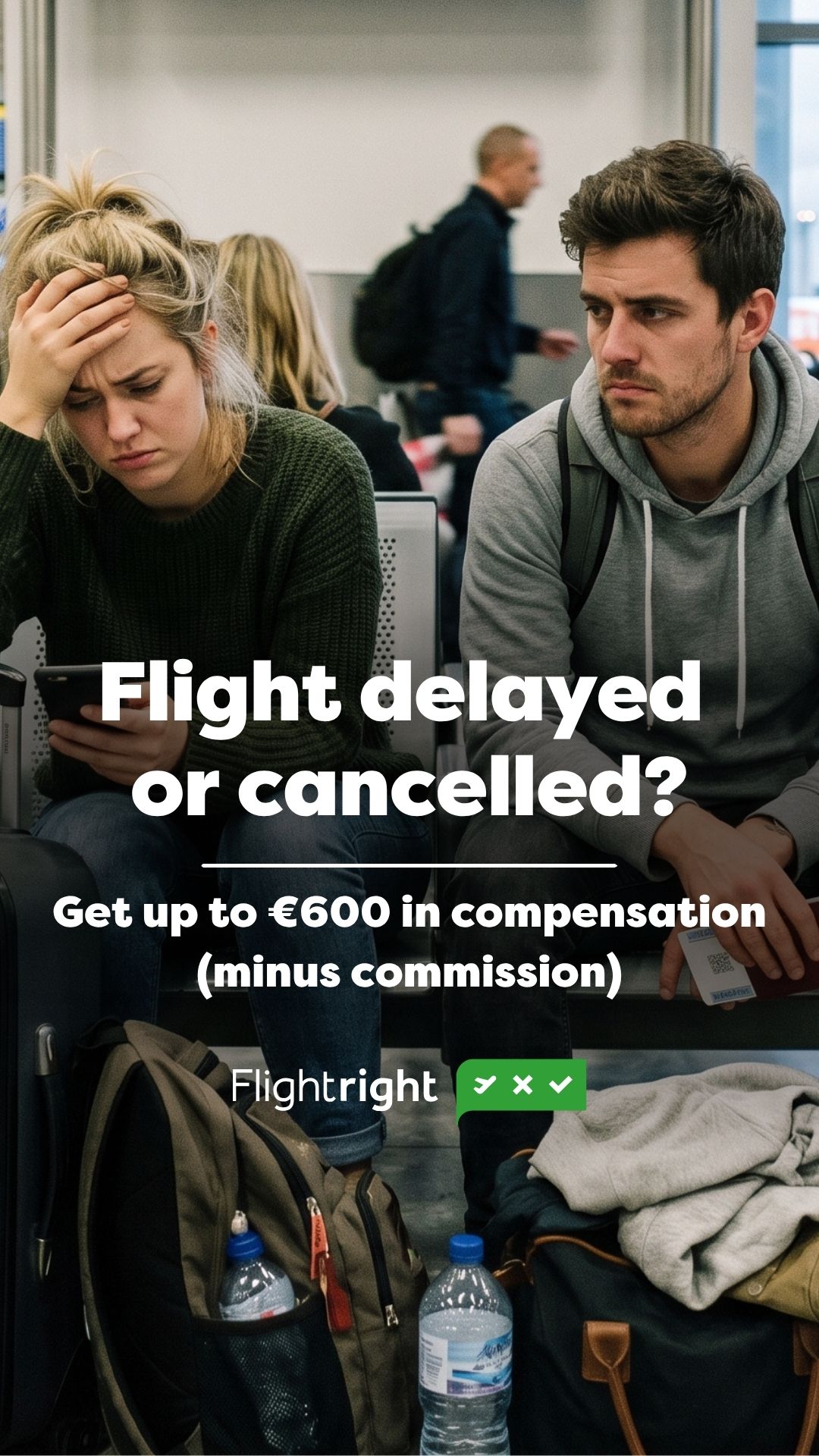 Flightright Facebook ad