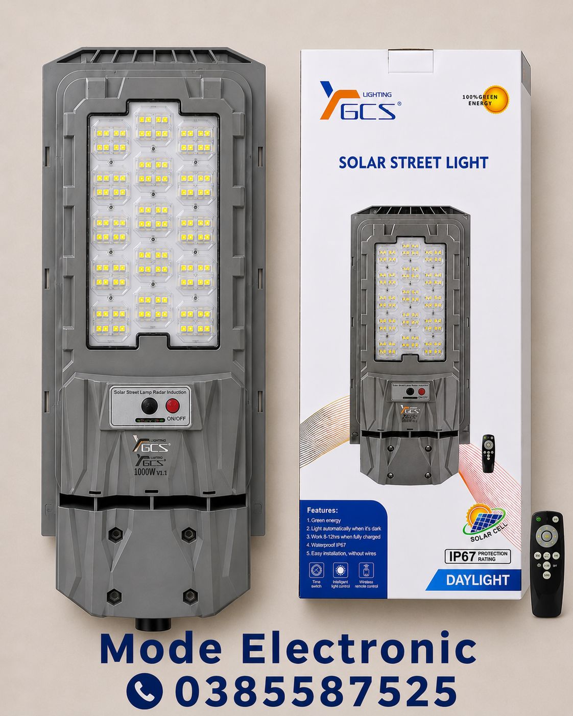 YGCS Mobile Facebook ad: LAMPADAIRE SOLAIRE 1000 WATTS