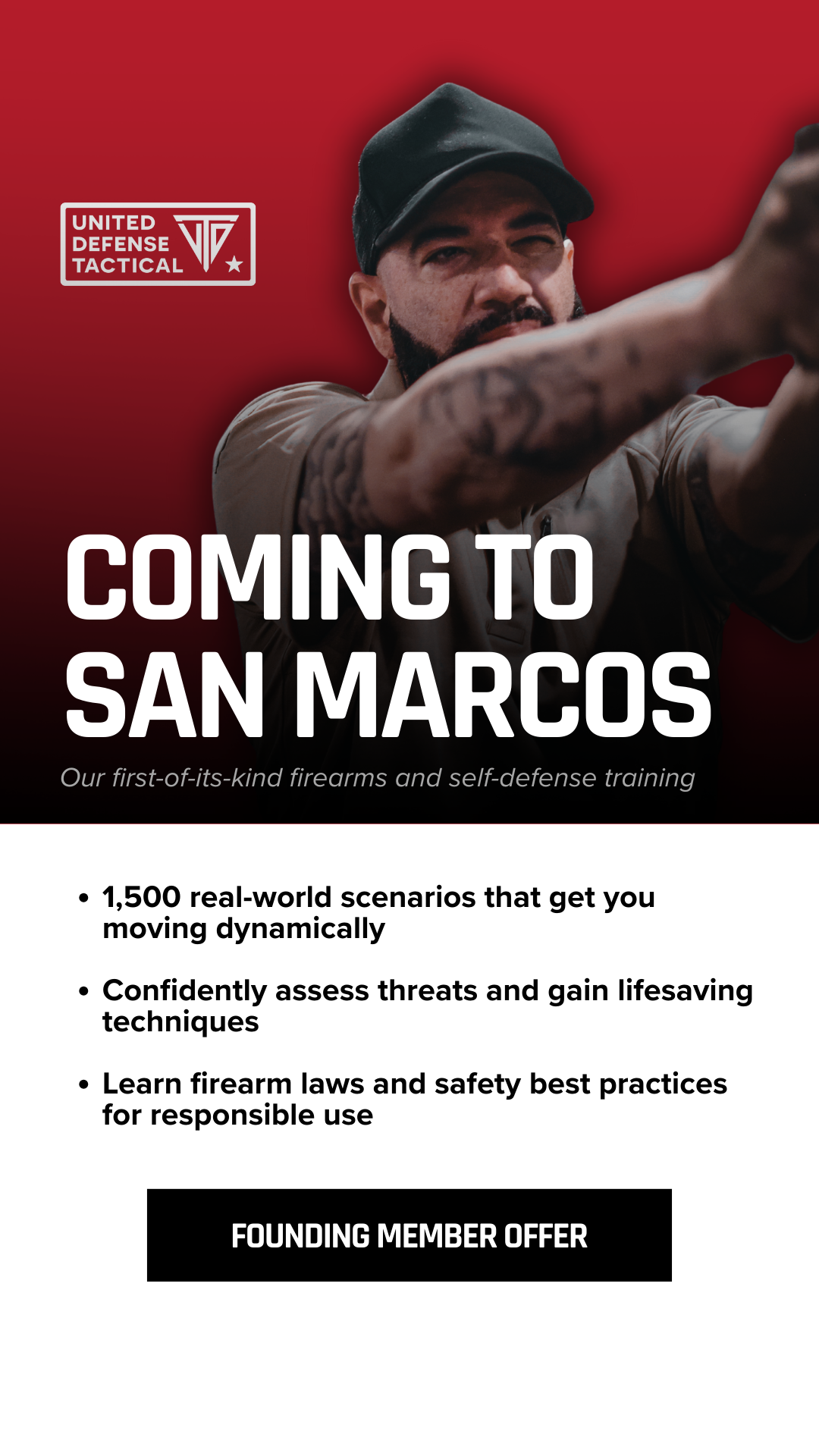 United Defense Tactical San Marcos Facebook ad