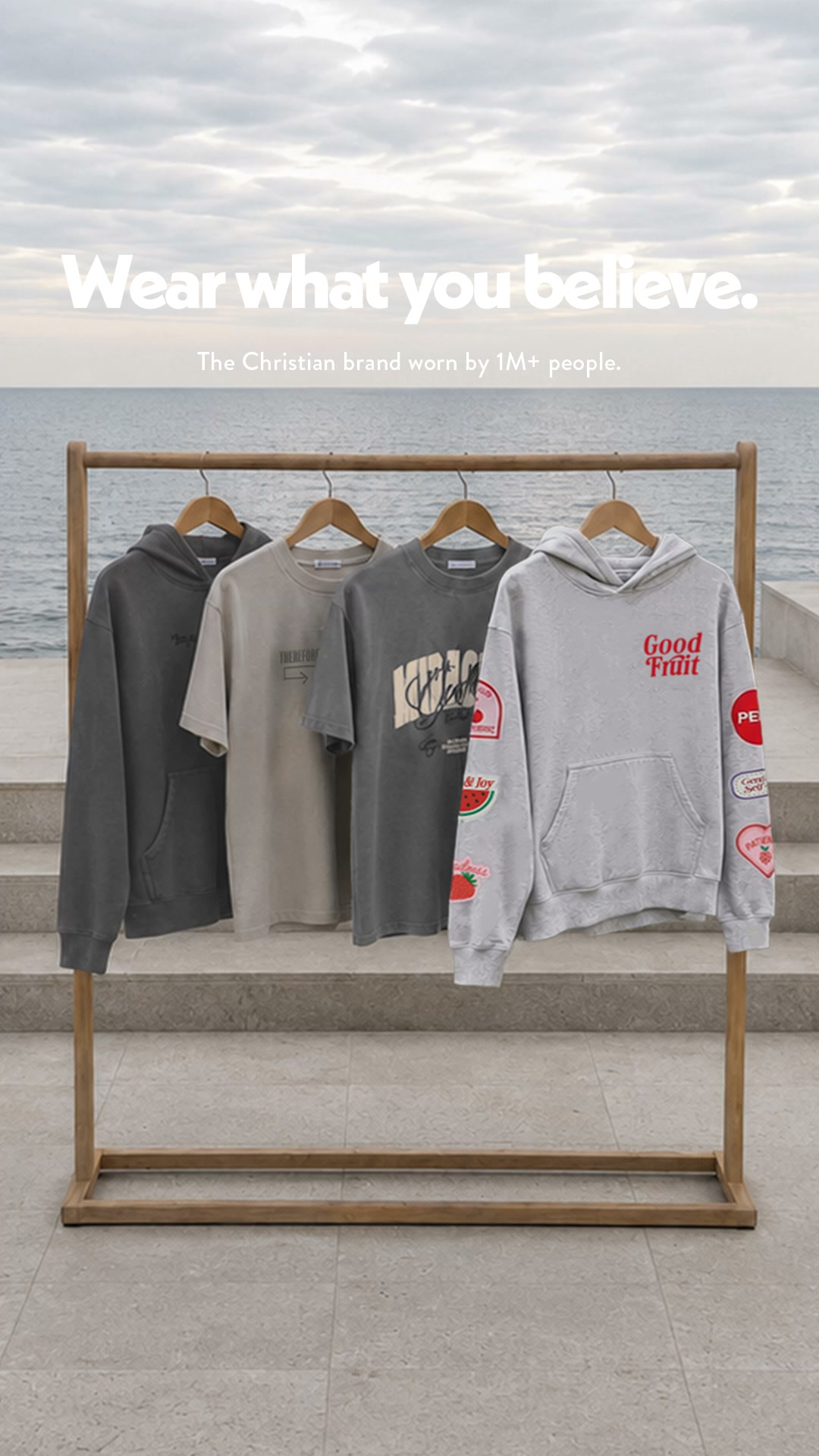 Elevated Faith Facebook ad: Bestselling Christian Apparel