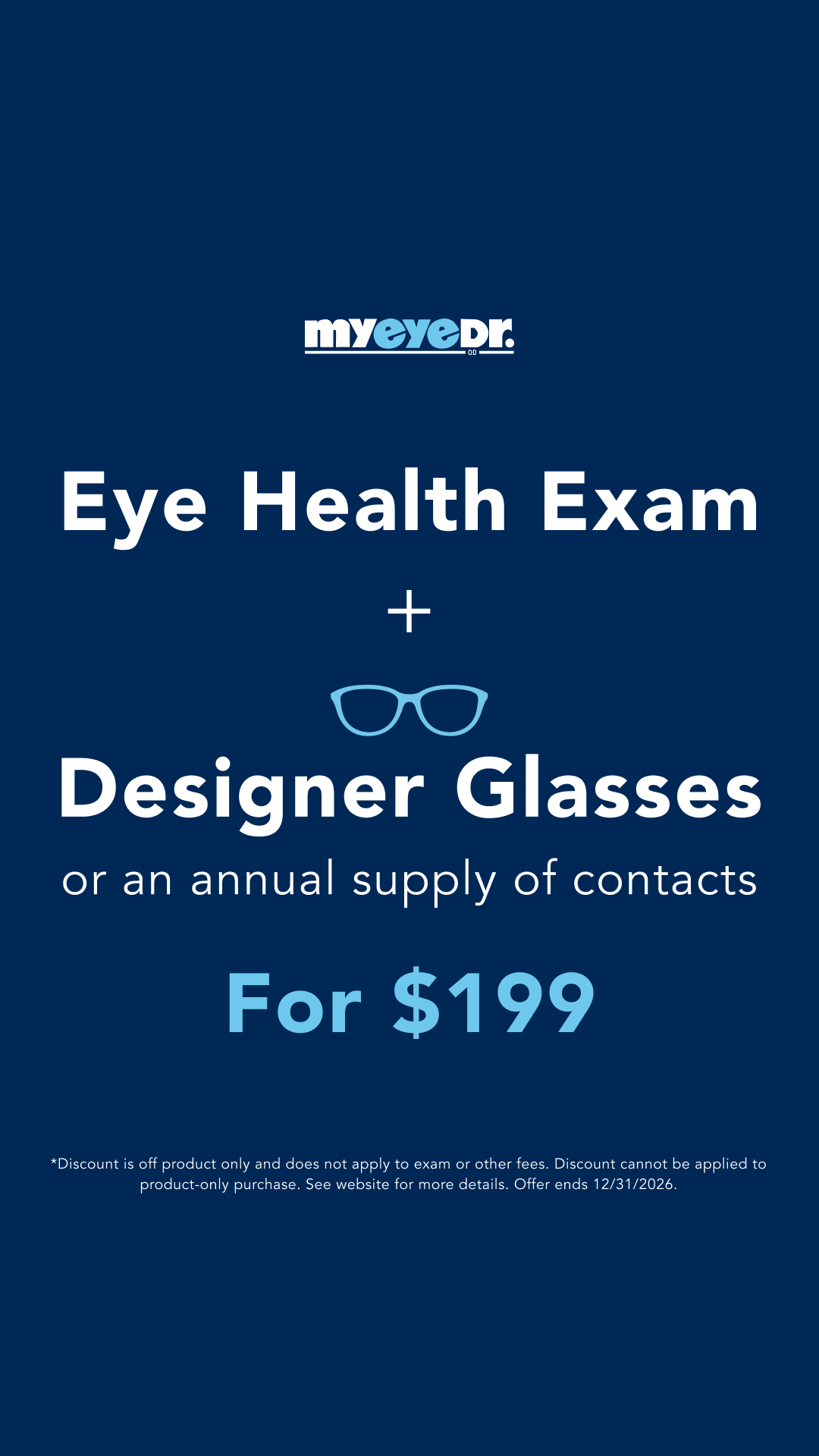 MyEyeDr. Facebook ad