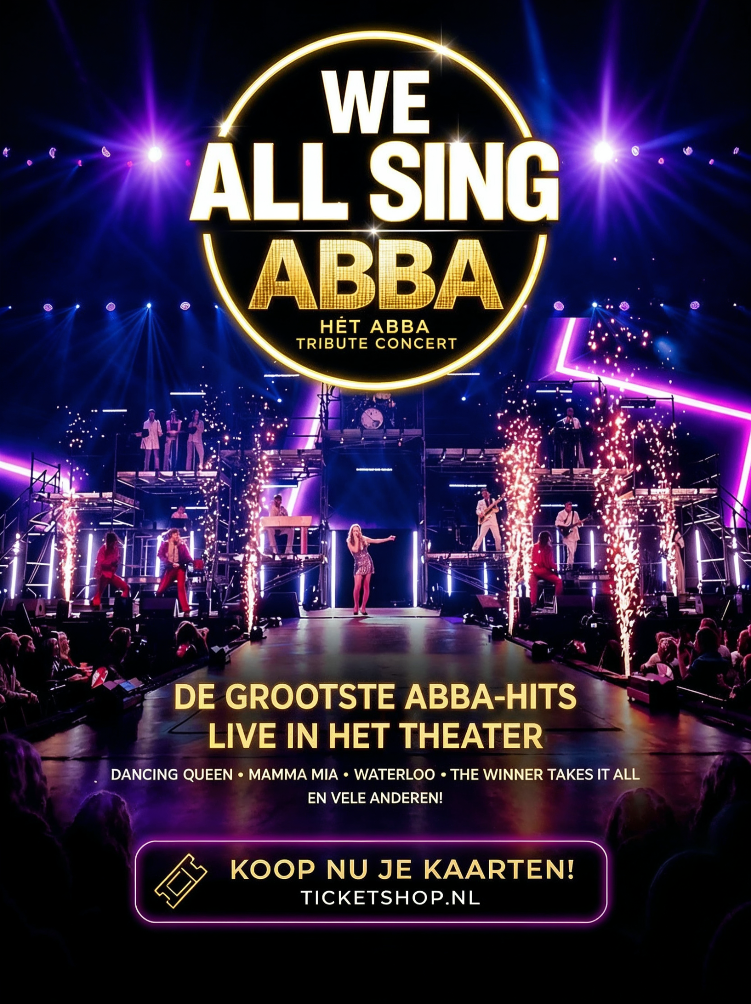 We All Sing ABBA Facebook ad: 7 november TRIXXO Theater Hasselt