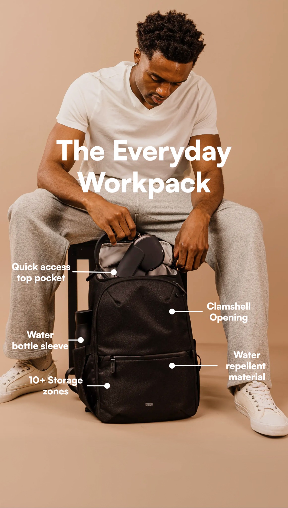 Kuro Essentials Facebook ad: Get 20% Off + a free gift this Valentine's