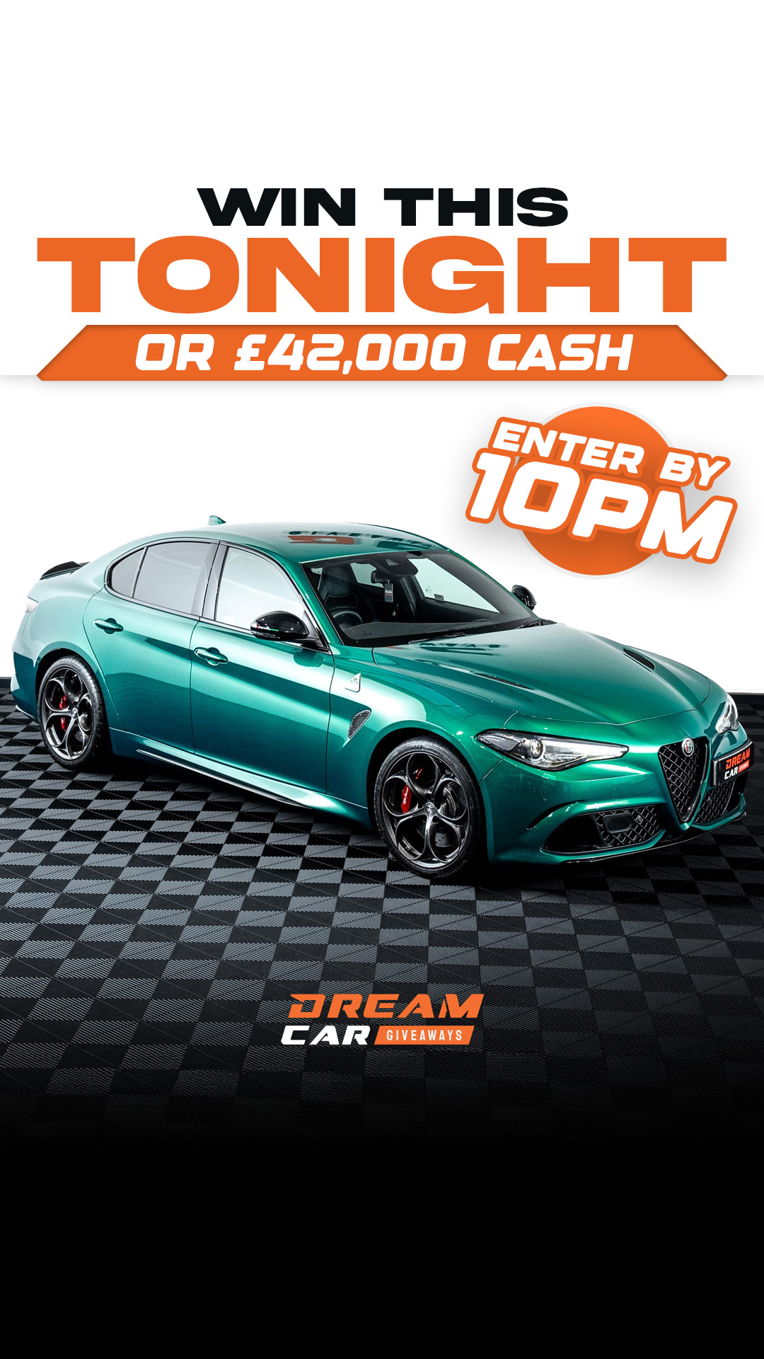 Dream Car Giveaways Facebook ad
