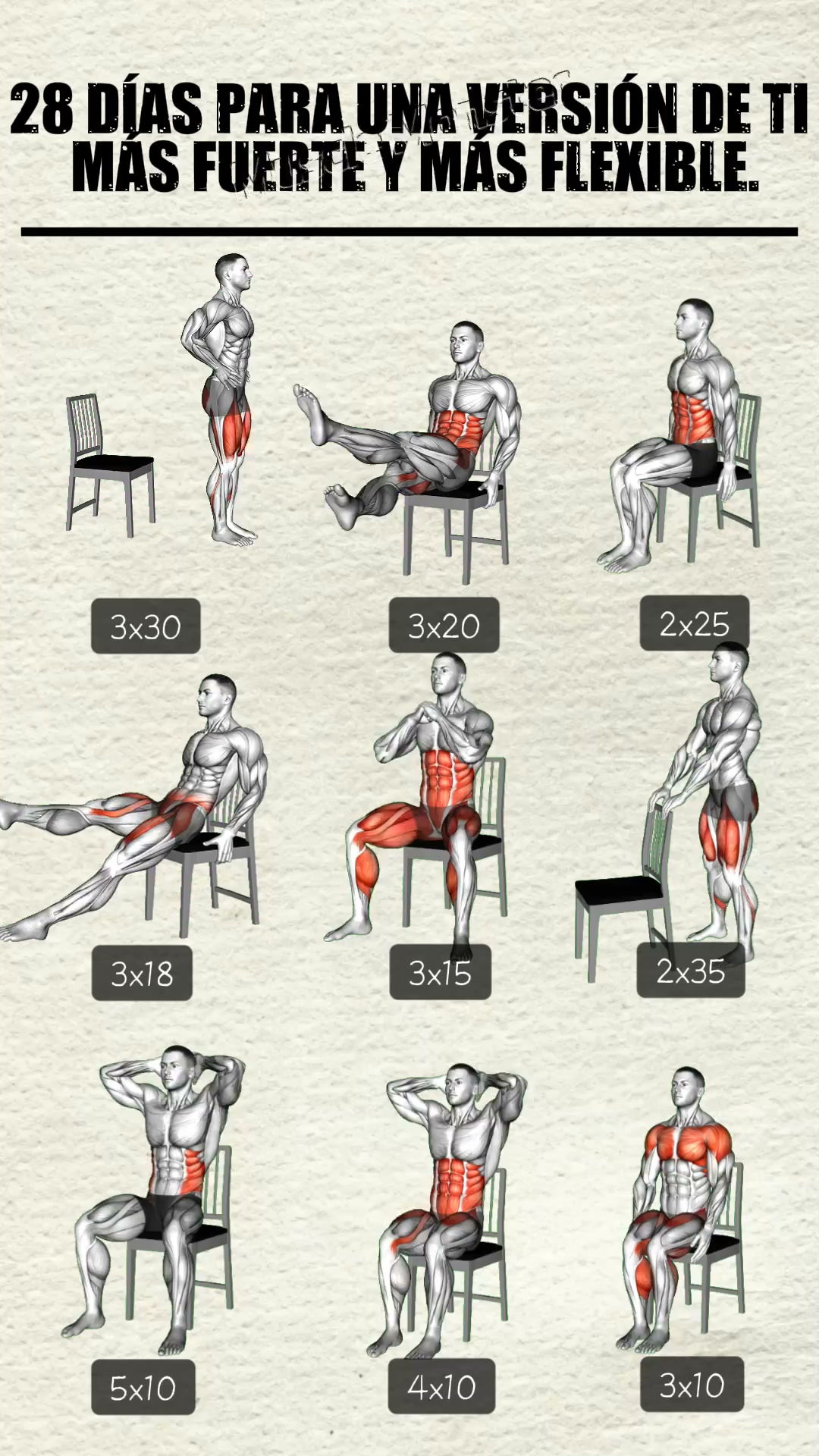 21-Day Muscle Workout Planner Facebook ad: ¡Comenzar el entrenamiento!