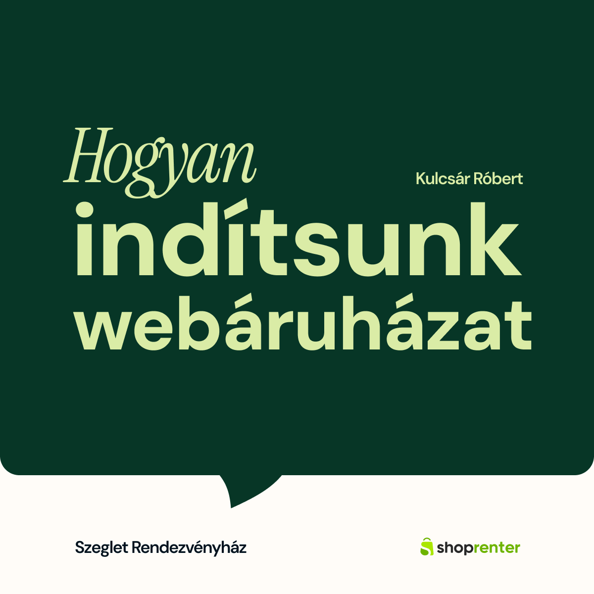 Shoprenter Facebook ad