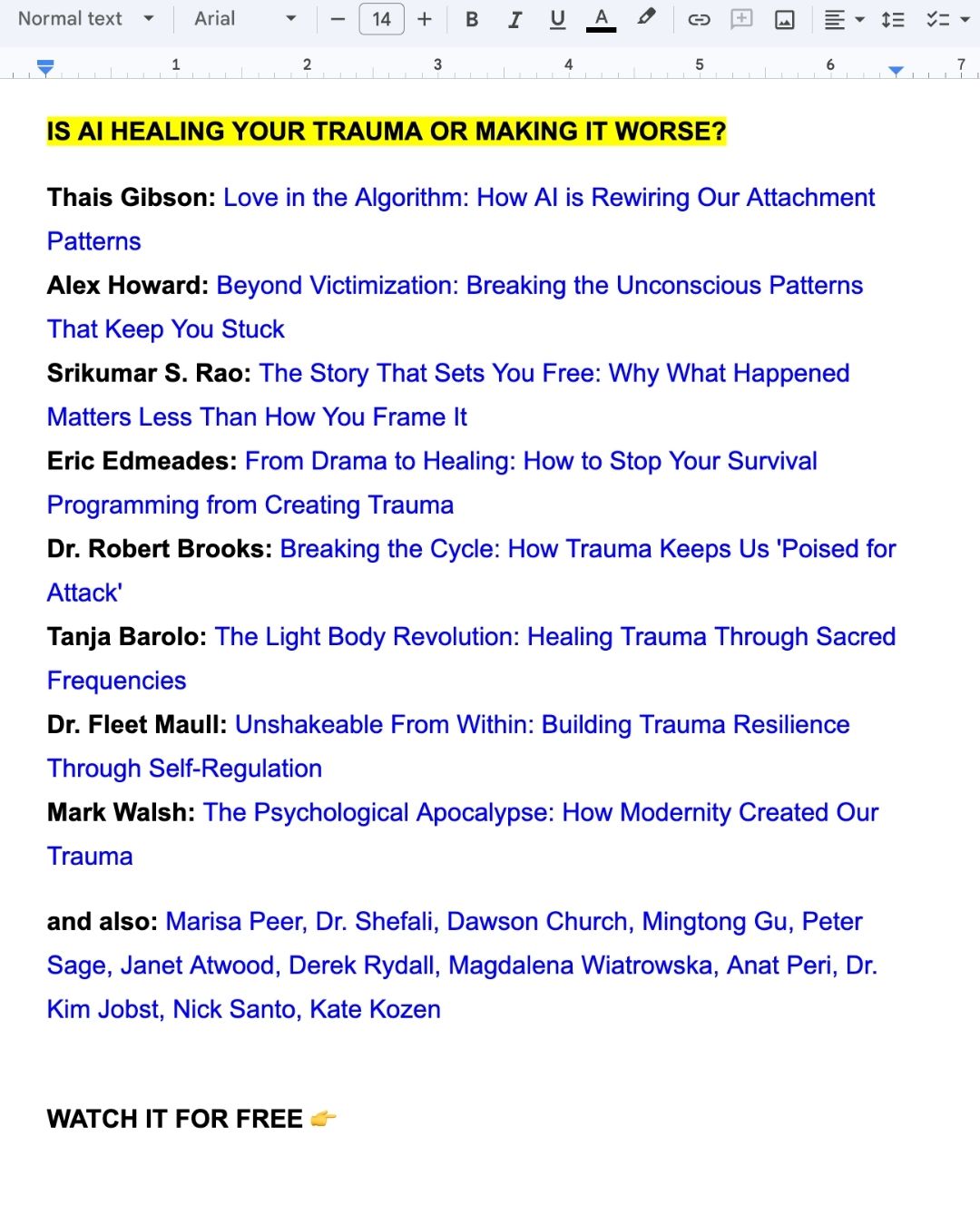 I Challenge You Facebook ad: Trauma Healing in the Age of AI & Social Media Summit