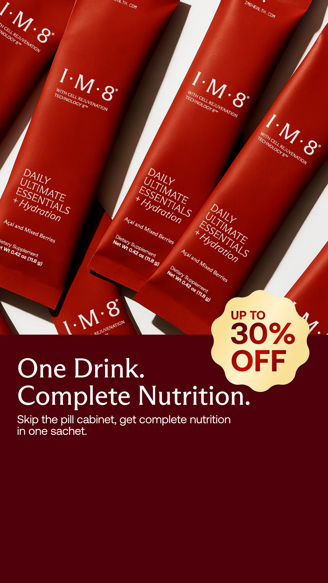 IM8 Health Facebook ad