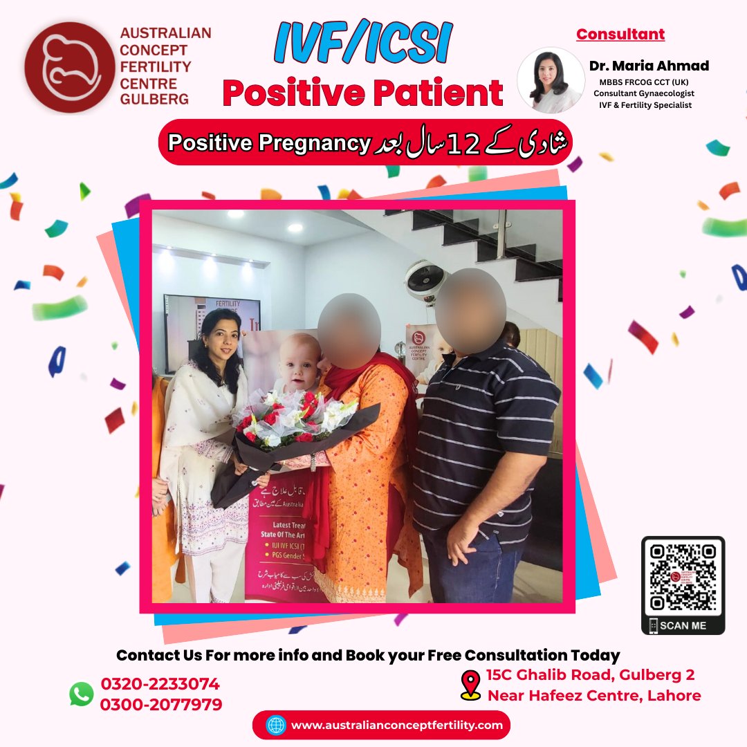 Australian Concept Fertility Centre Gulberg Lahore Facebook ad: 𝐀𝐧𝐨𝐭𝐡𝐞𝐫 𝐌𝐢𝐫𝐚𝐜𝐥𝐞 𝐨𝐟 𝐇𝐨𝐩𝐞!