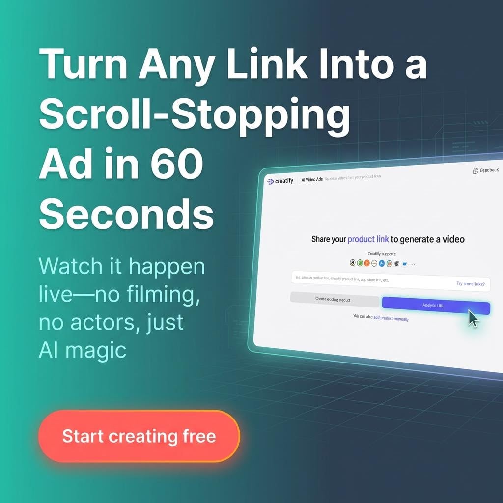 Creatify AI Facebook ad