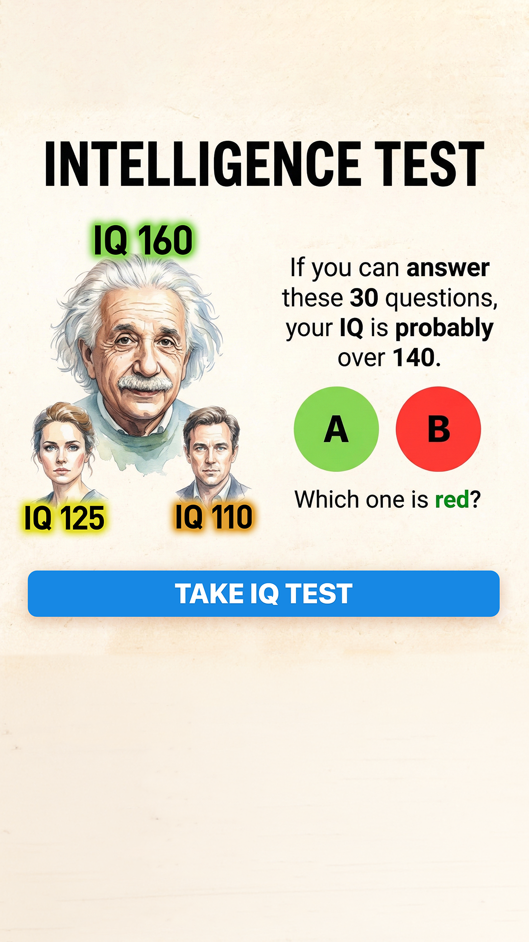 My IQ Facebook ad