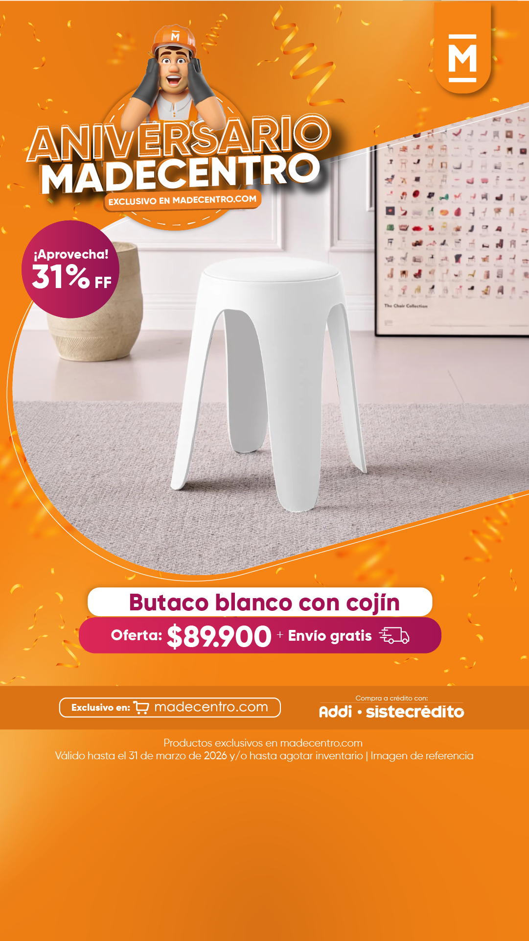 Madecentro Colombia SAS Facebook ad from Feb 28, 2026