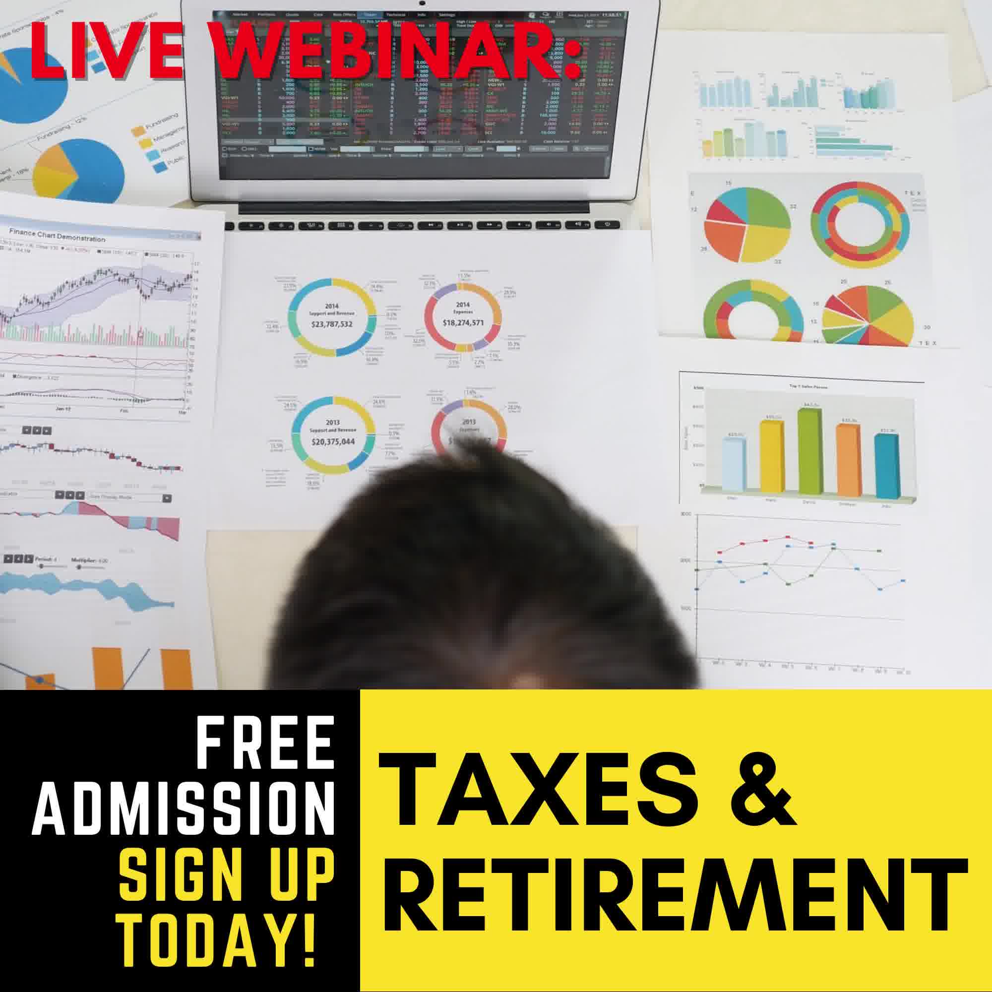 Best Retirement Workshops Facebook ad: [CALGARY] Free Taxes & Retirement Webinar