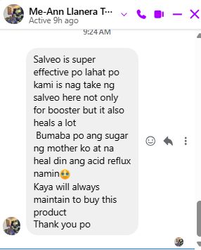 Salveo Organic Barley Grass Facebook ad: Real stories. Real alaga sa pamilya.