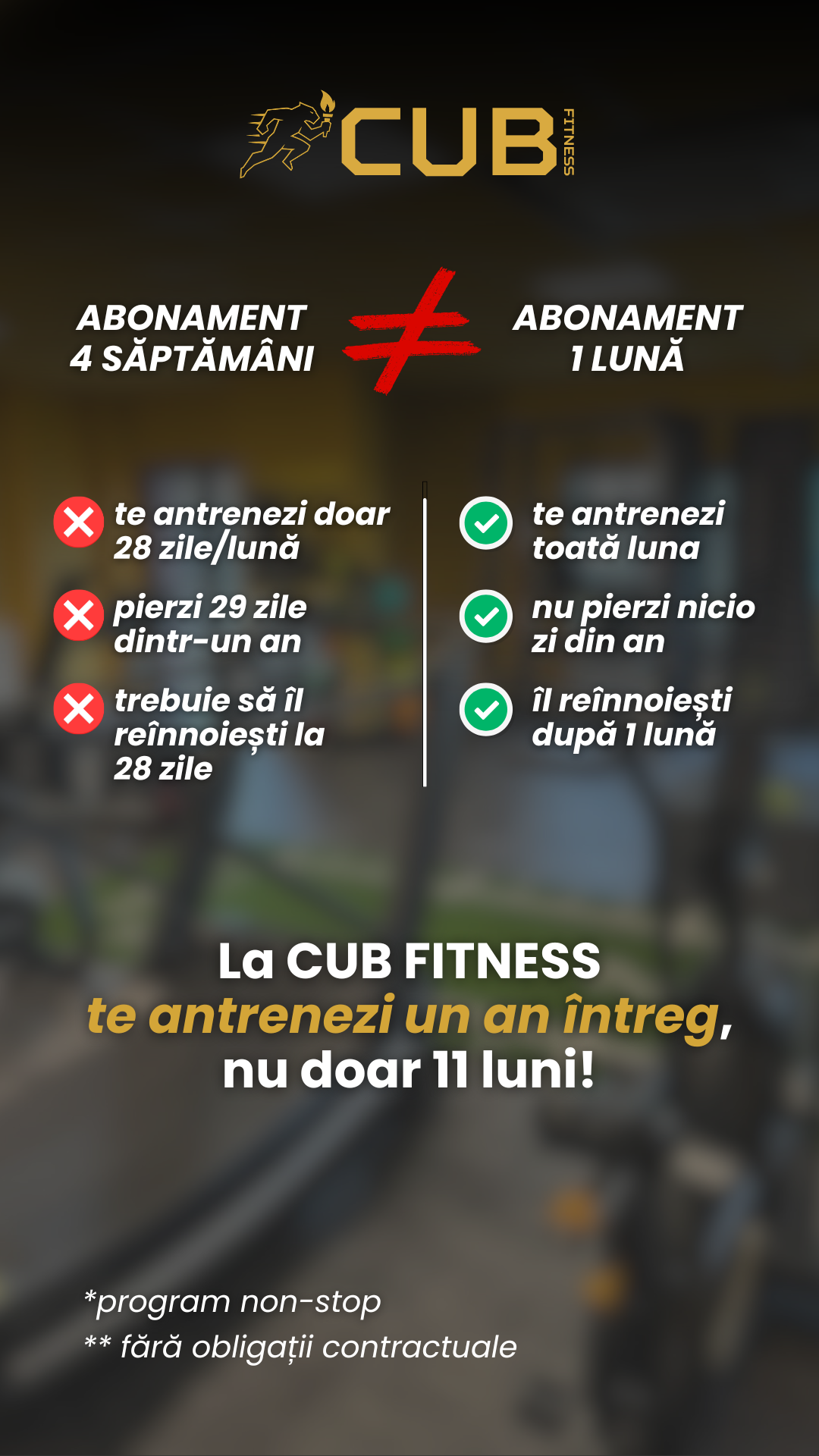 CUB Fitness Facebook ad from Apr 3, 2026