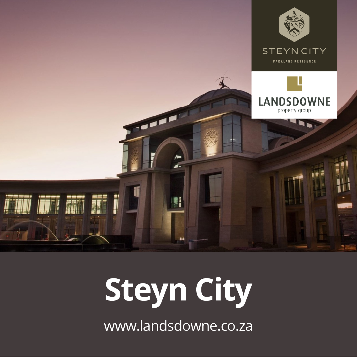 Landsdowne Property Group Facebook ad: Your dream home in Steyn City is waiting!