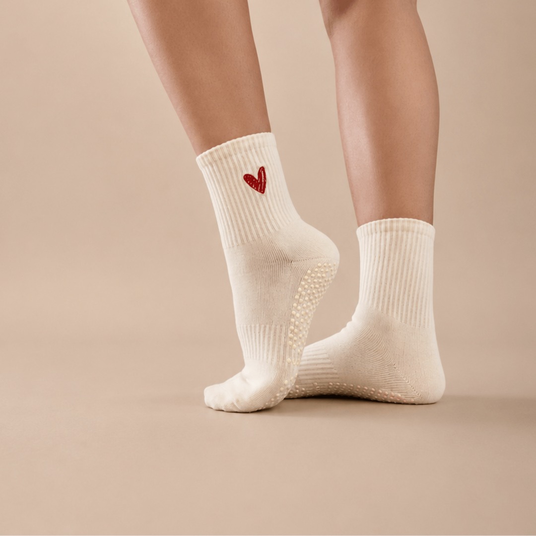 Before Noon co Facebook ad: Most grip socks grip the equipment.