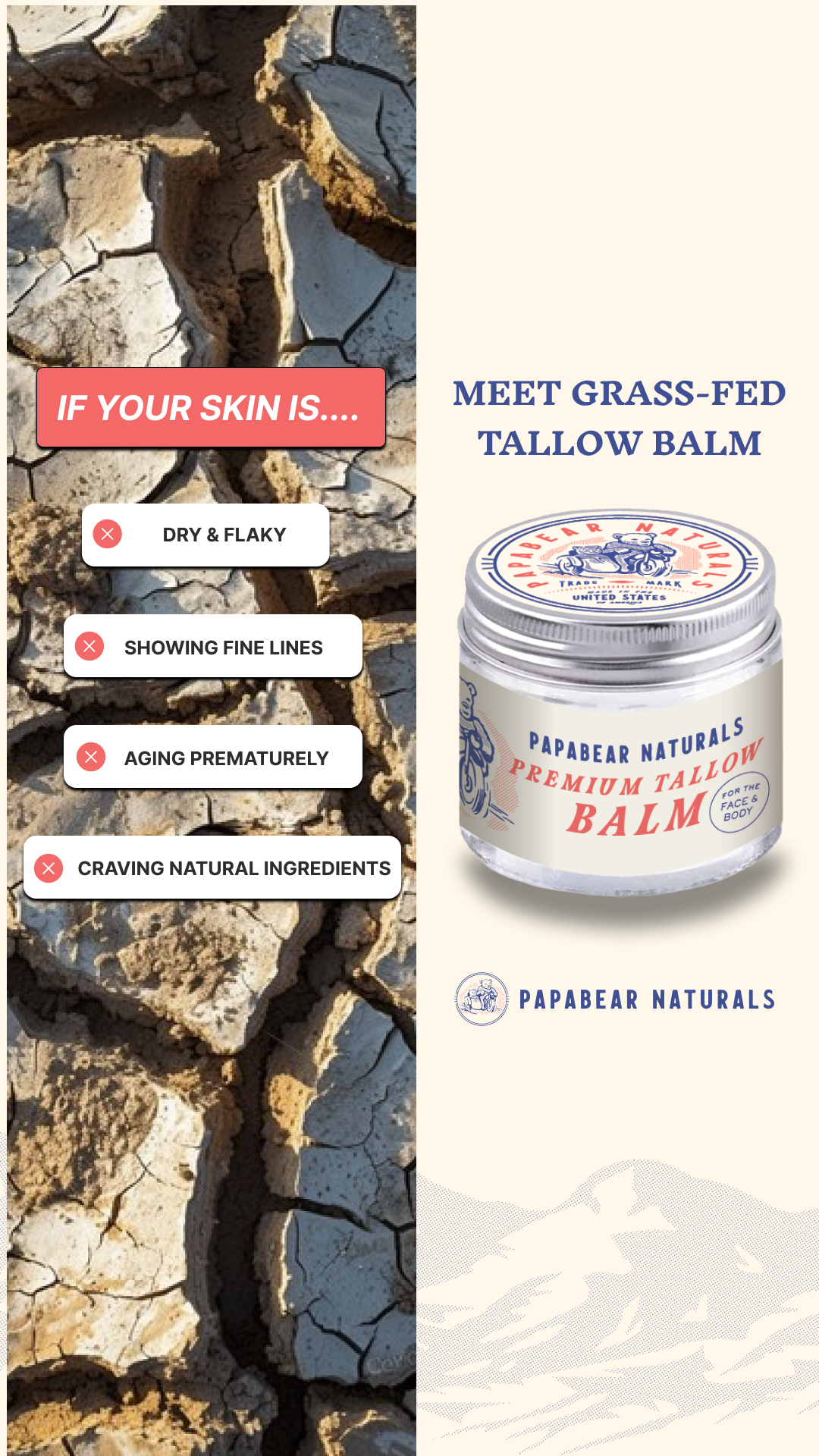 Papabear Naturals Facebook ad