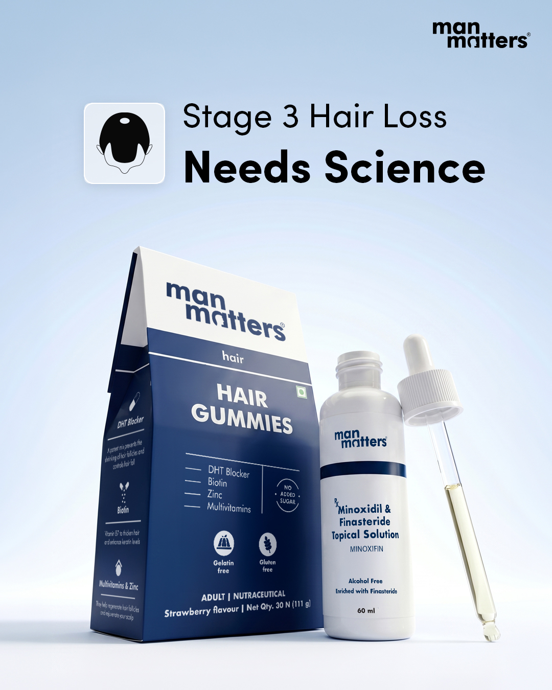 Hair Matters by Man Matters Facebook ad