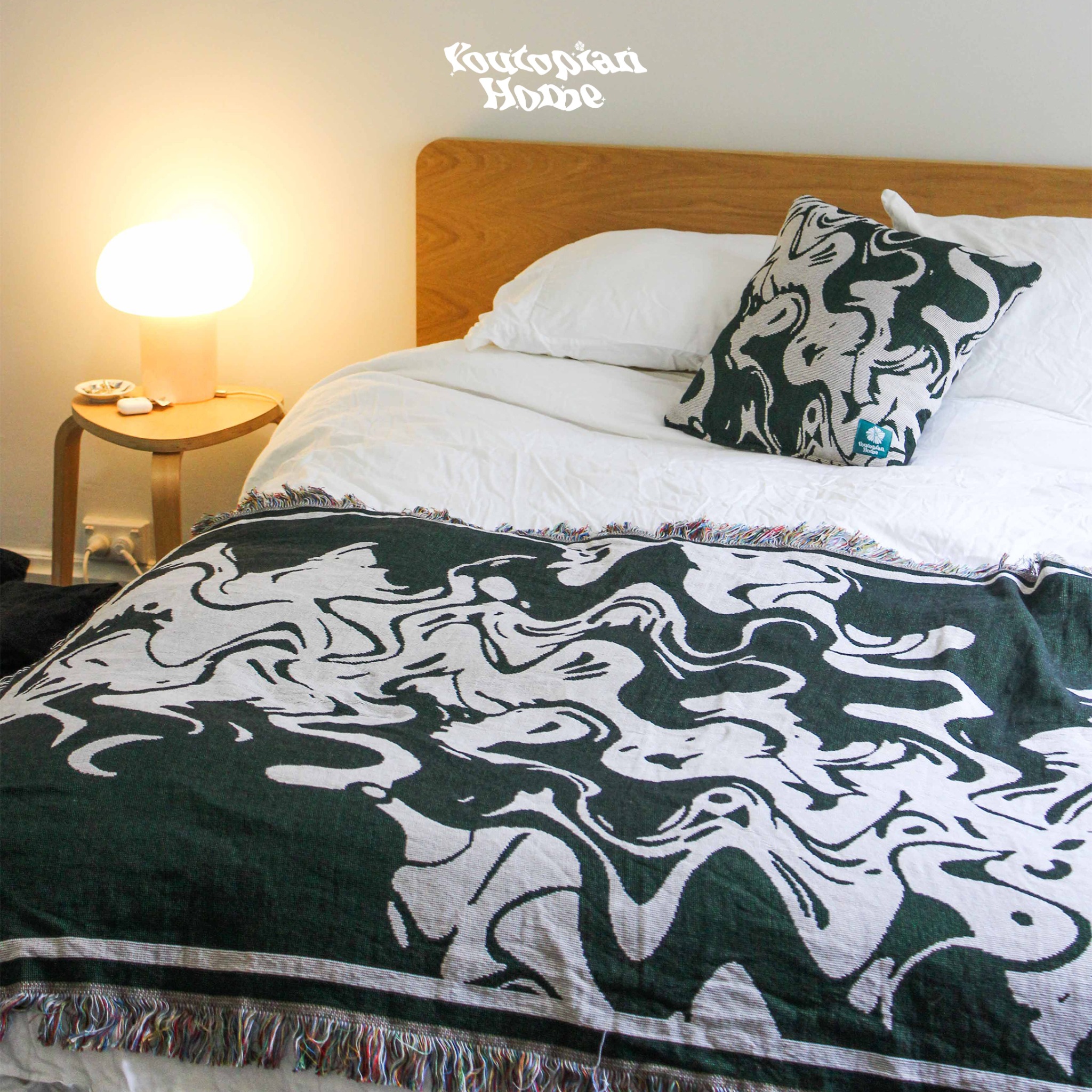 Youtopian Home Facebook ad: Your new everyday throw