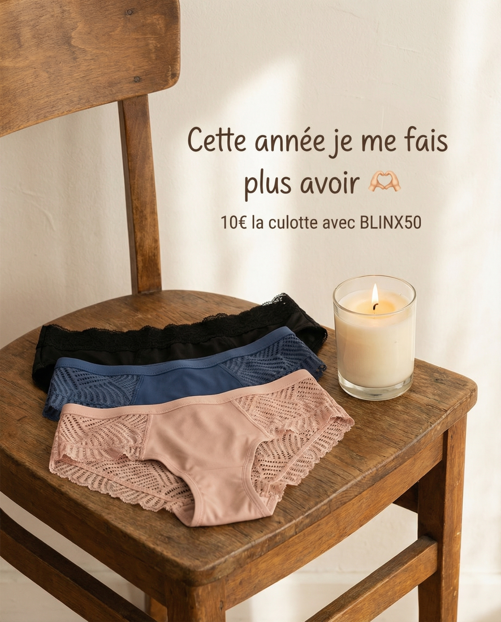 Blinx Facebook ad: La culotte qui change TOUT!