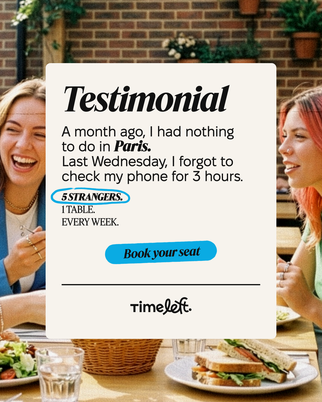 Timeleft Facebook ad