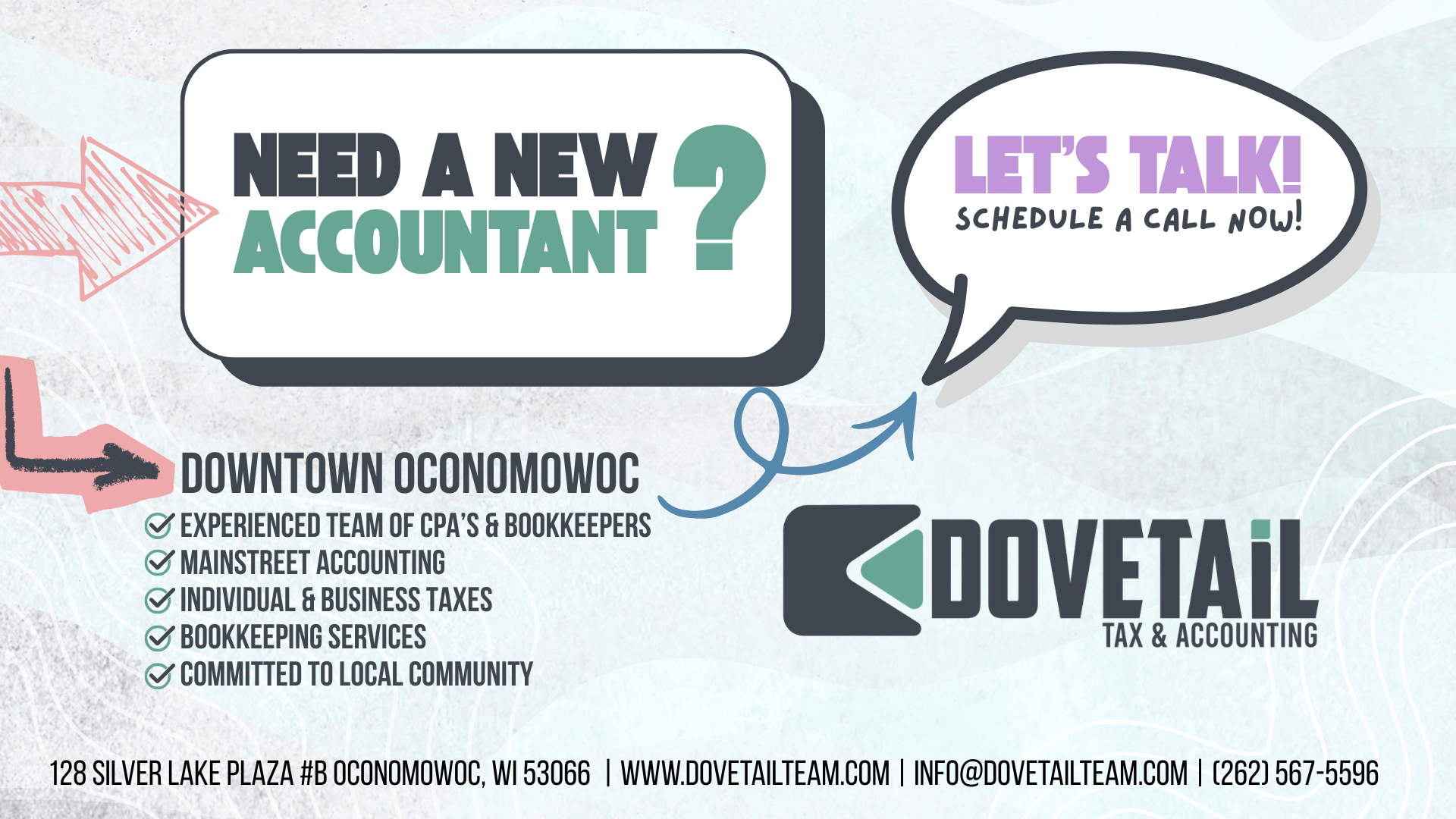 Dovetail Tax & Accounting Facebook ad: Local Tax & Accounting