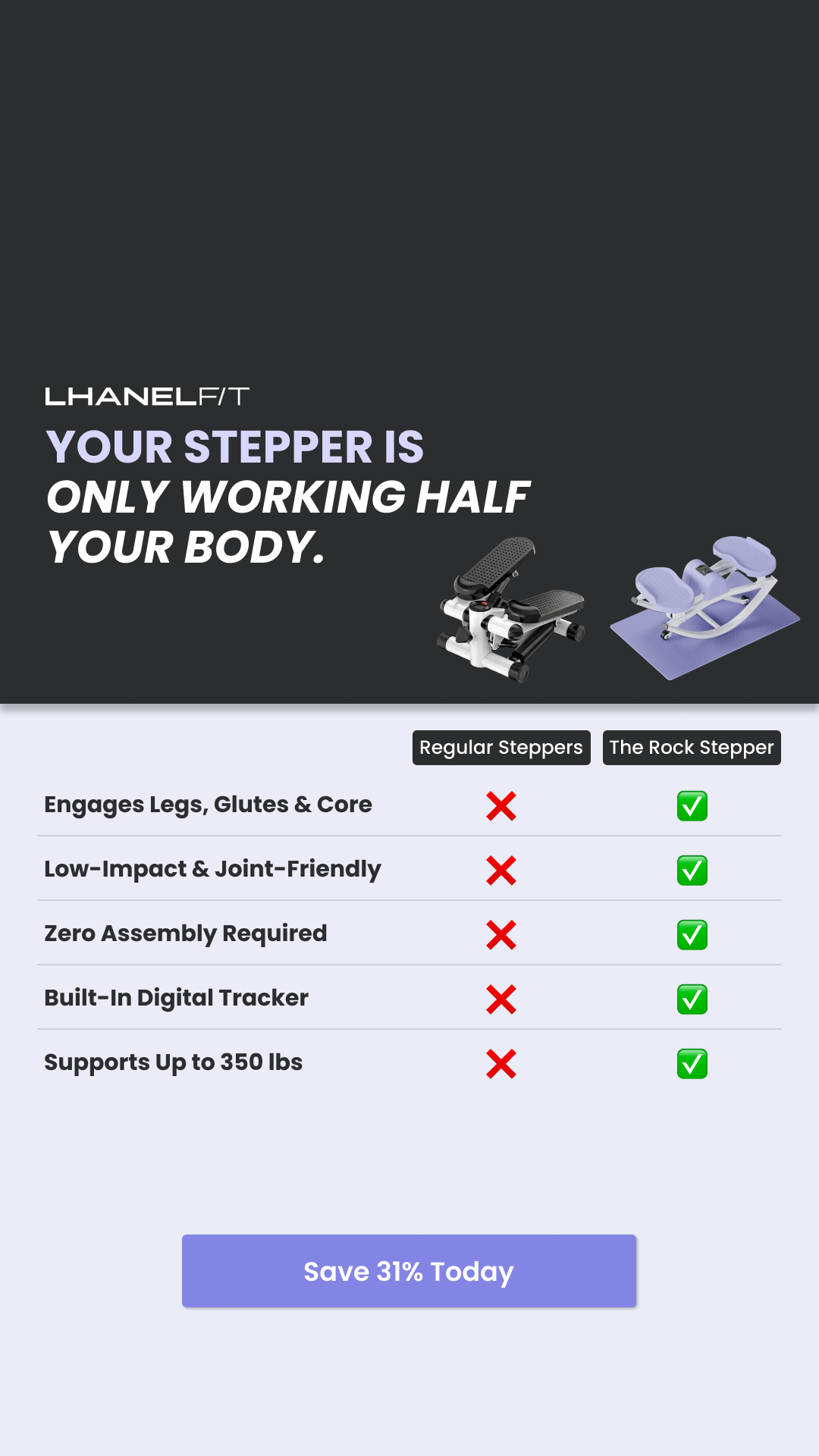 LhanelFit Facebook ad