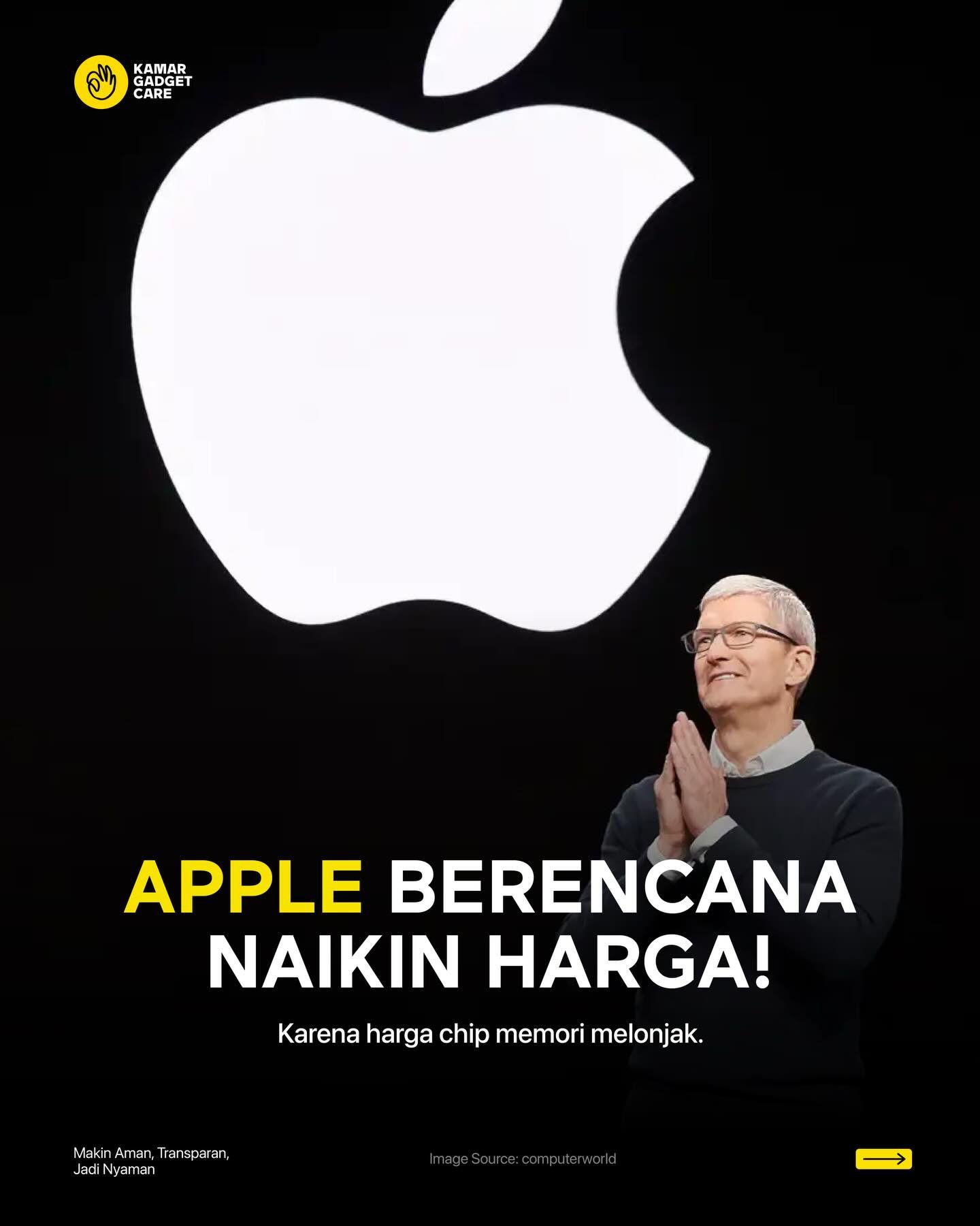 Kamar Gadget Care Facebook ad: Sebelum naik aja belum kebeli, apalagi kalo naik…