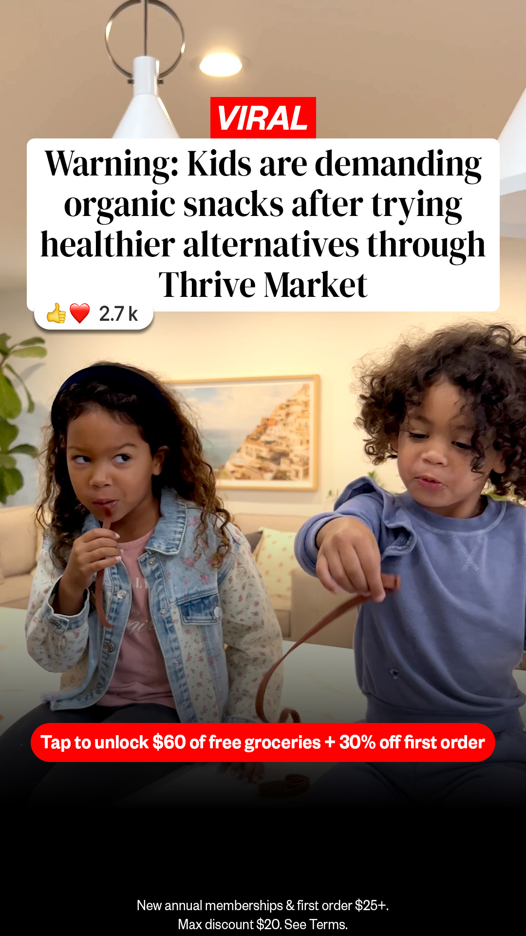 Thrive Market Facebook ad