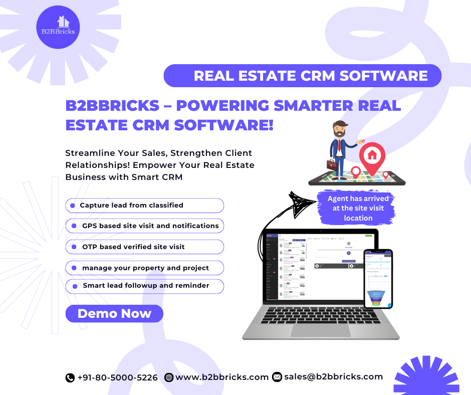 B2BBricks Facebook ad: India's #1 Real Estate CRM Platform