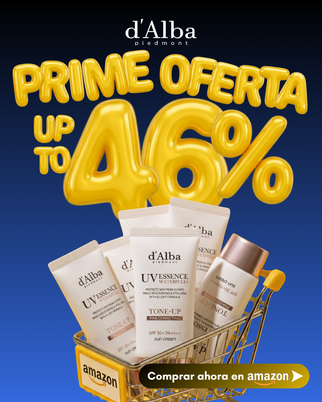 D'Alba ES Facebook ad: d'alba Loción Solar Tonificante Waterfull SPF50+PA++++ de…