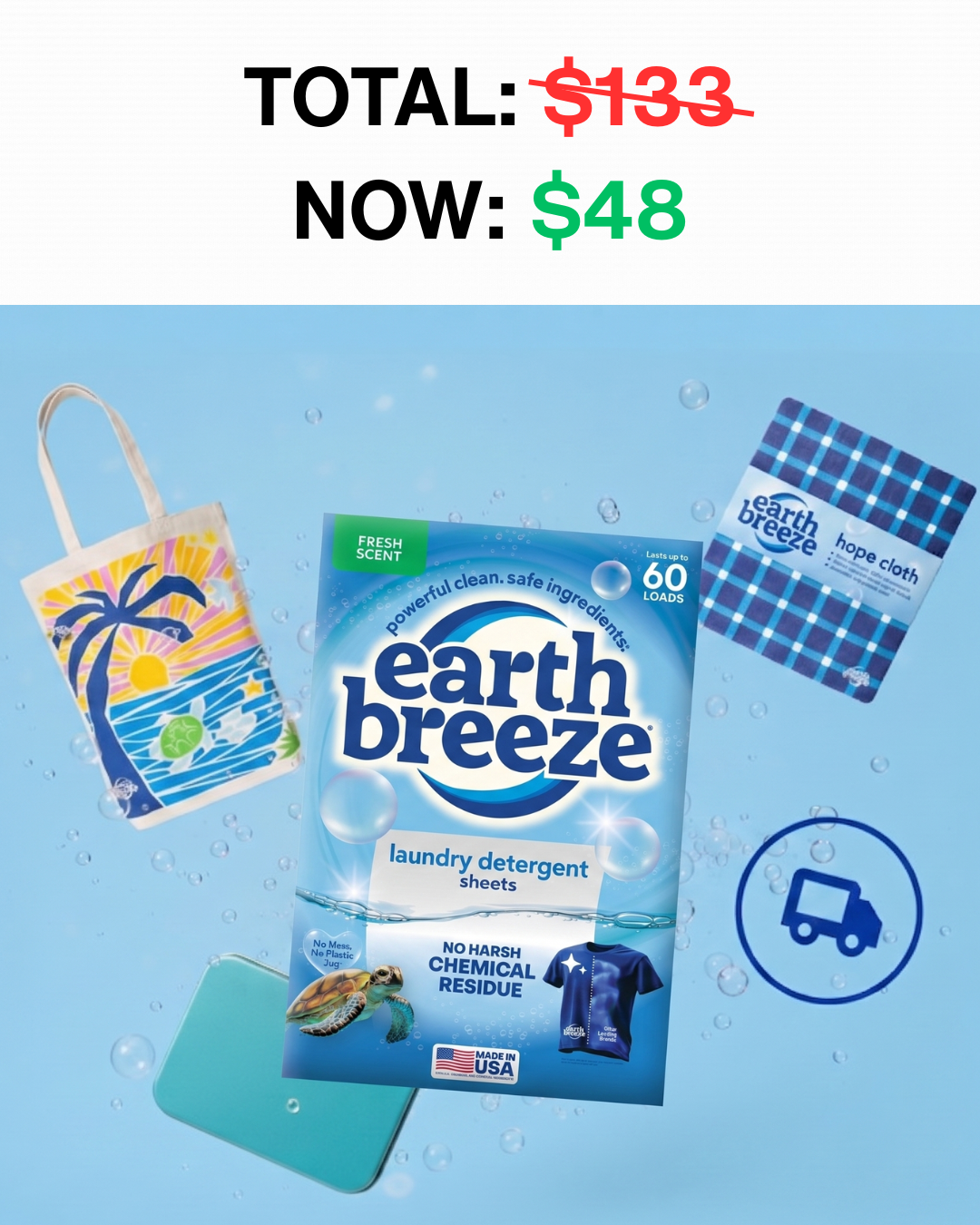 Earth Breeze Facebook ad