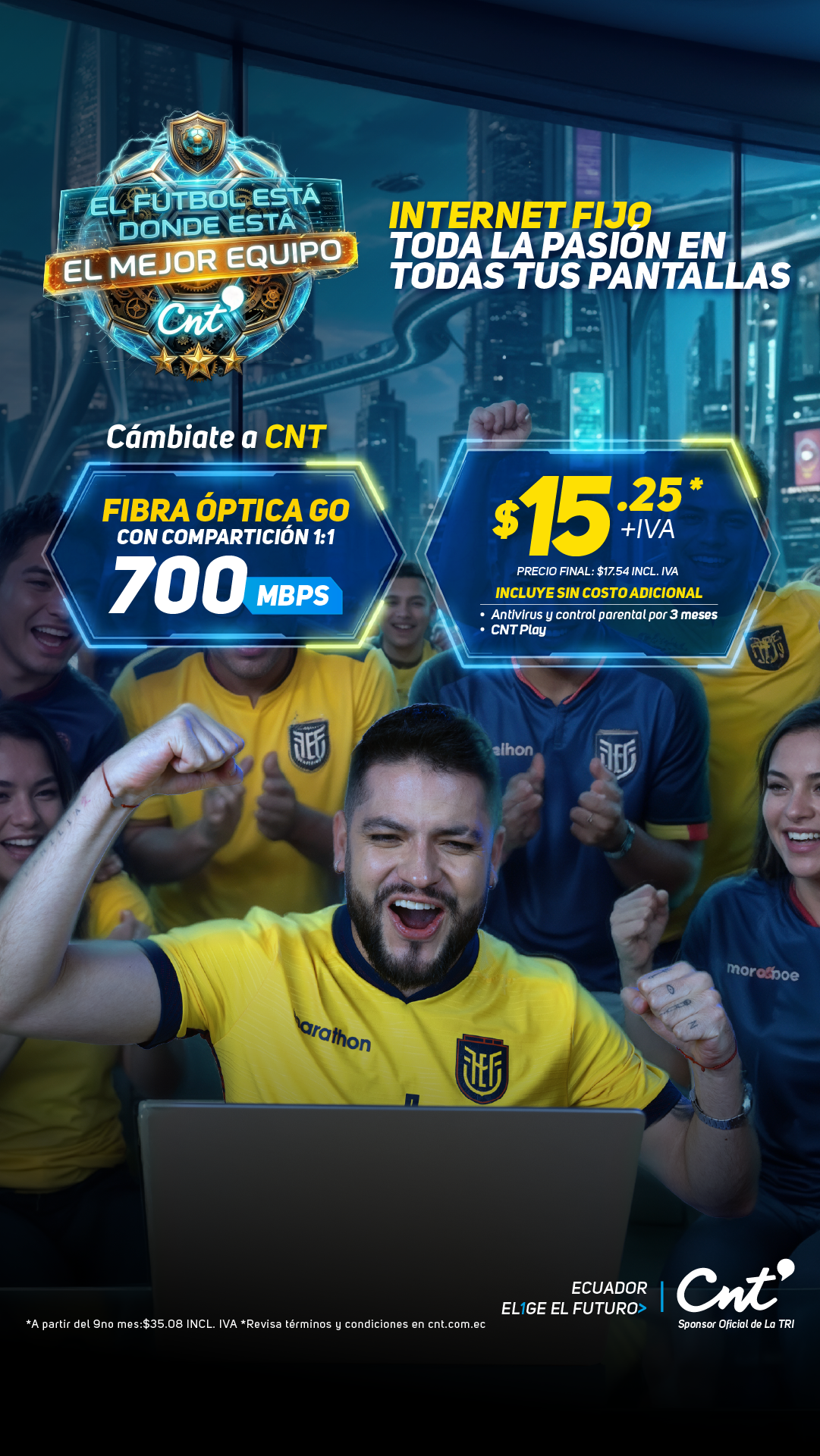 CNT Ecuador Facebook ad