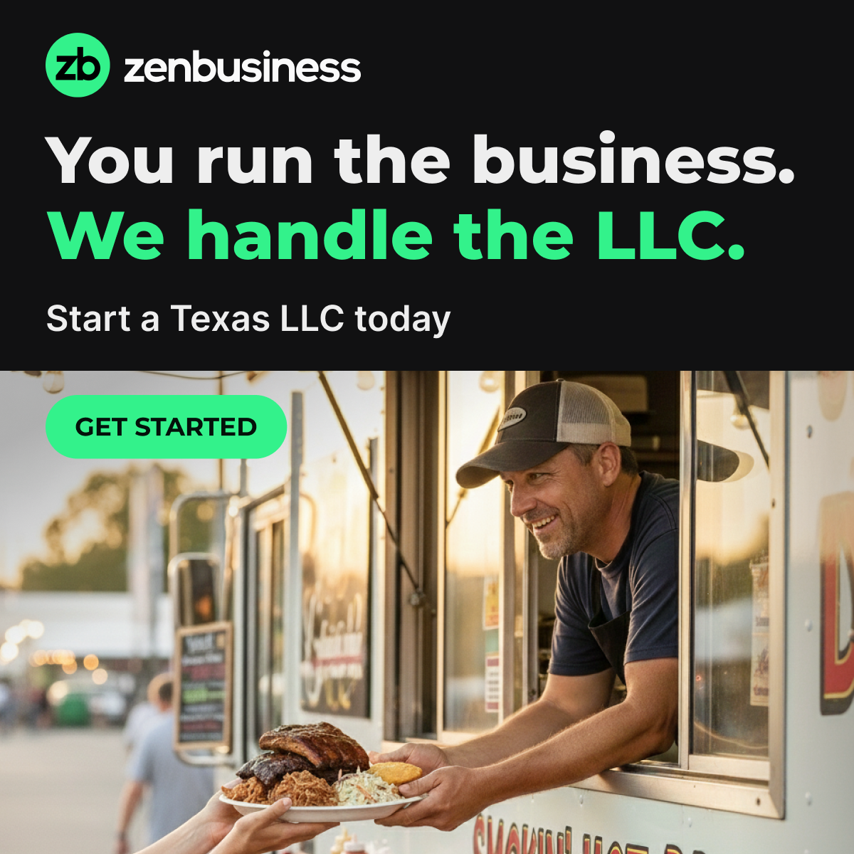 ZenBusiness Facebook ad